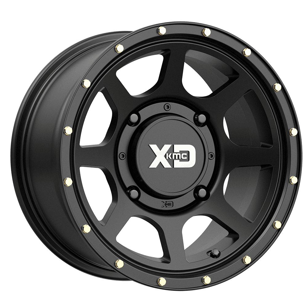 XD Powersports Cast Aluminum Rim XS134 15X6 4X110 S-BLK 38MM, XS13456040738