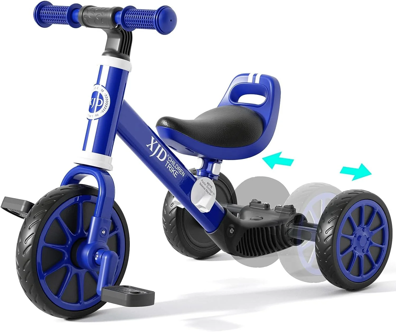 XJD 5-in-1 Toddler Bike for 1-4 Years Old Boys Girls Tricycles for Toddlers Kids Trikes for Balance Training Baby Bike Infant Trike