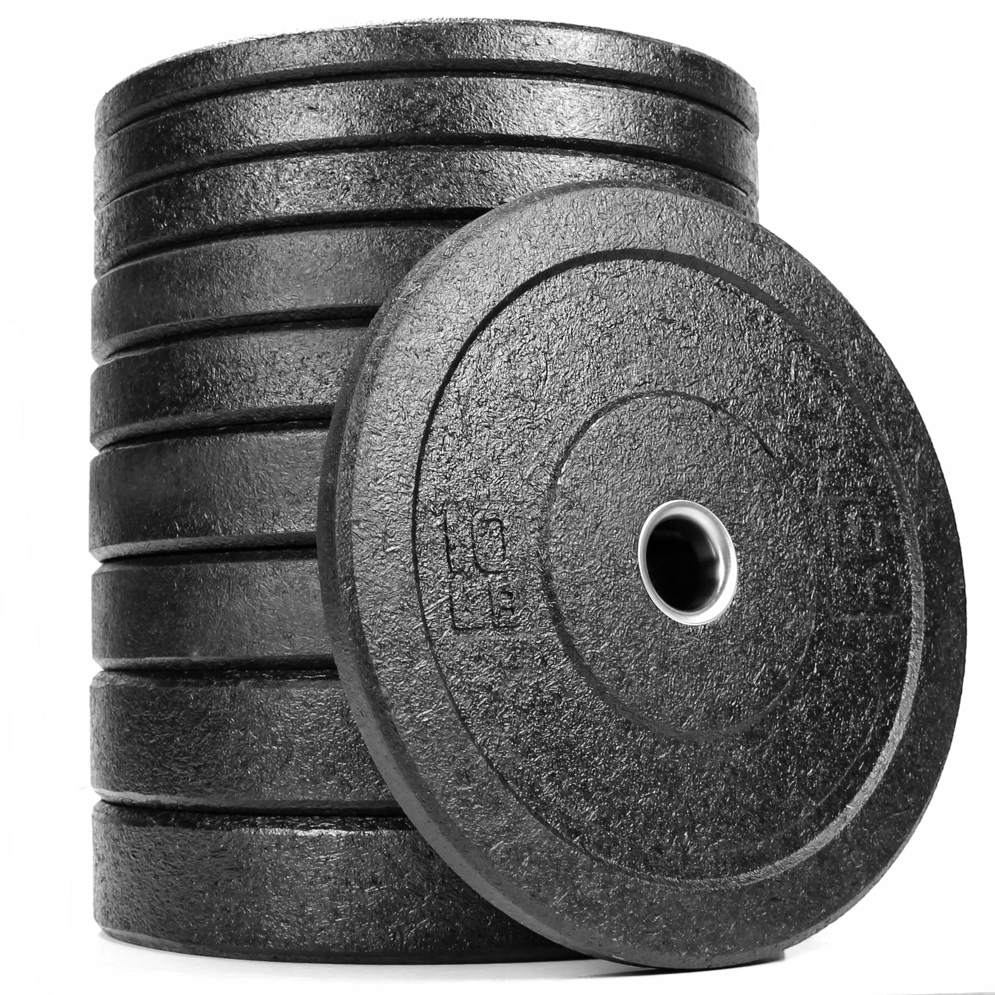 XPRT Fitness Olympic Crumb Rubber Bumper Plate 10 lb. PAIR - Weight Lifting Plate for Cross Training, Olympic Lifting, Power lifting, Strength & Conditioning, Fits 2" Diameter Barbell