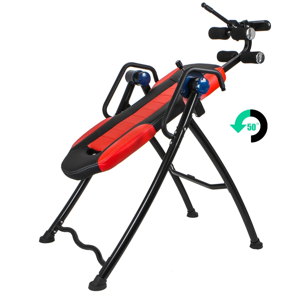 XtremepowerUS Chiropractic Gravity Inversion Therapy Table Fitness, with Cushion