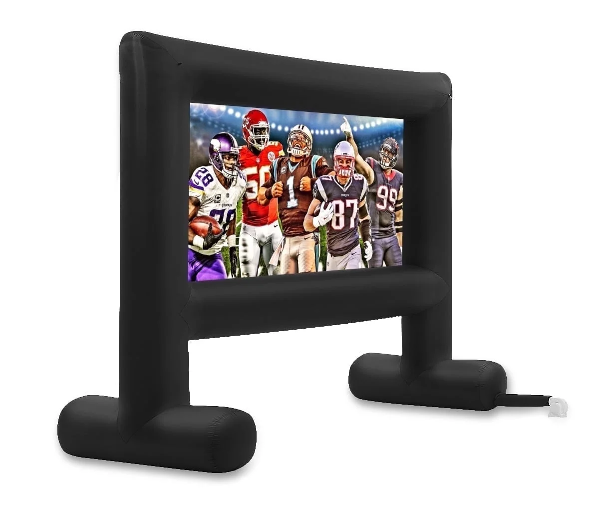 XtremepowerUS 16' Inflatable Projector Screen Outdoor Movie Screen with Air Blower, Storage Bag