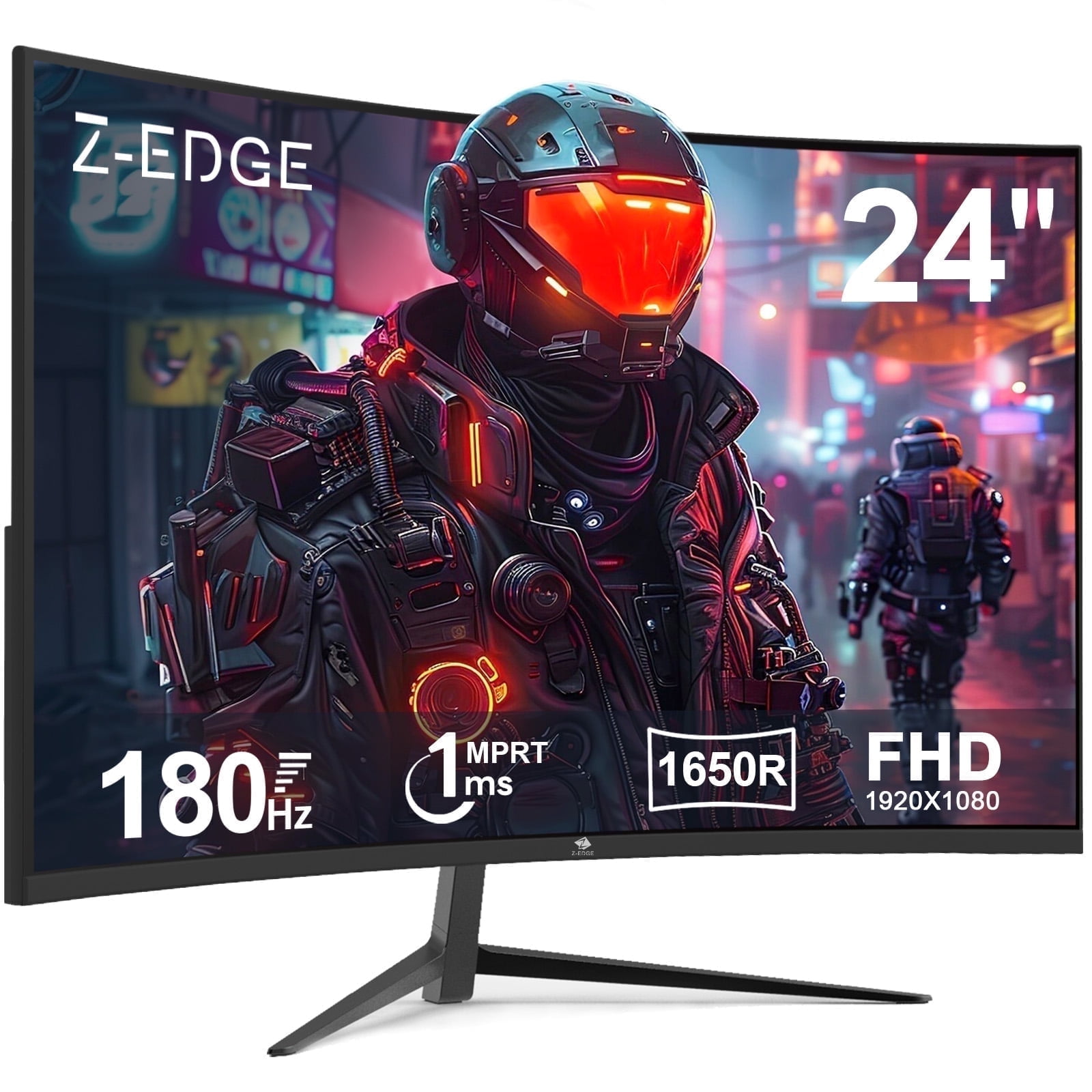 Z-EDGE UG24 24-Inch Curved Gaming Monitor 180Hz(DP) 144Hz(HDMI) 1ms Full HD 1920x1080 HDMI DP Port