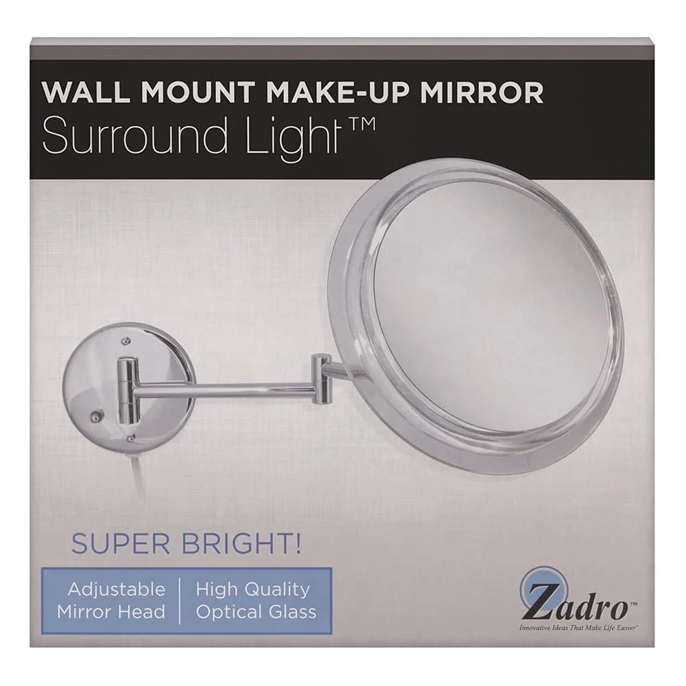 Zadro Wall Mount Surround Chrome Mirror (5X) Model No. SW35