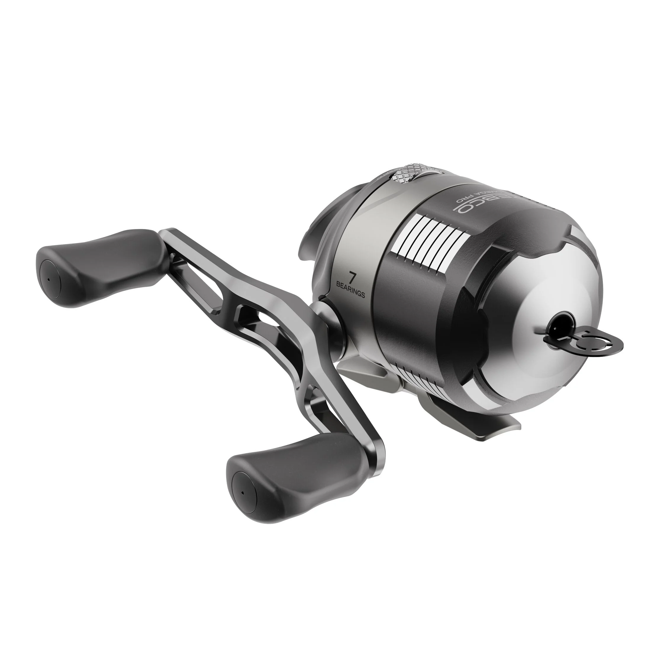 Zebco Omega Pro Spincast Fishing Reel, Size 20 Reel, Braid Ready, Black (Clam Package)