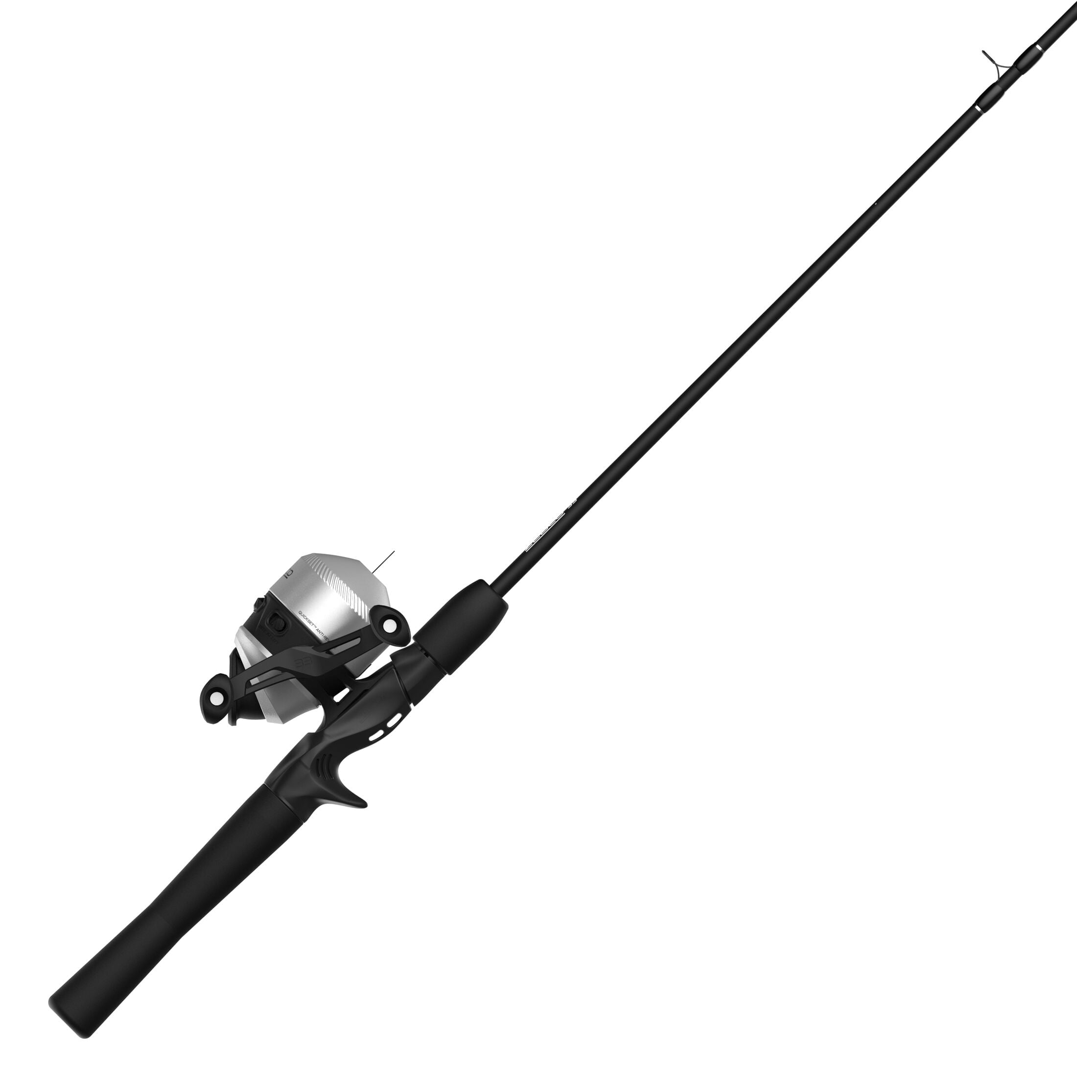 Zebco 33 Spincast Reel and Fishing Rod Combo, Including BONUS Reel, Pre-Spooled 10-Pound Line, Silver