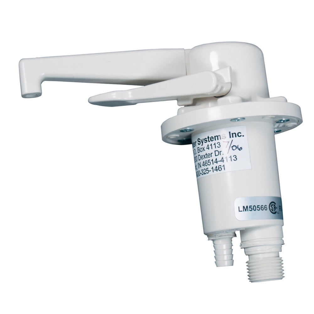 Zebra RV R3700-PW Dual Flow Water Pump and Faucet - Polar White