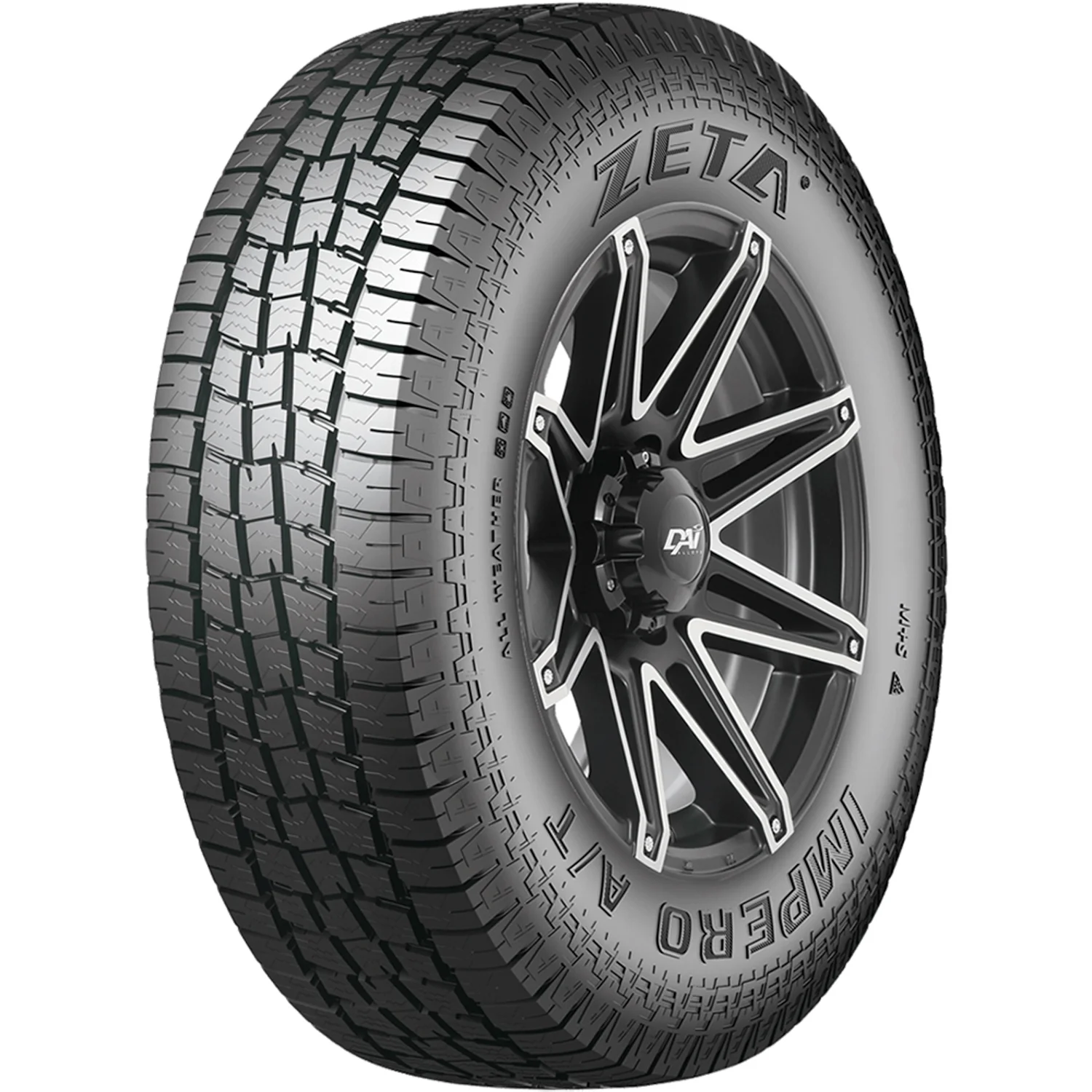 Zeta Impero A/T LT 265/75R16 Load E 10 Ply AT All Terrain Tire Fits: 1996-99 Chevrolet Tahoe Base, 2000-02 Dodge Ram 2500 Base