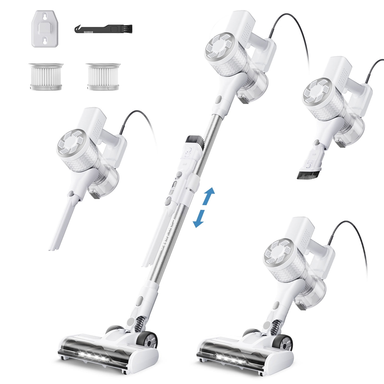 ZUSBYI Handheld Vacuum Cleaner - Telescopic Tube