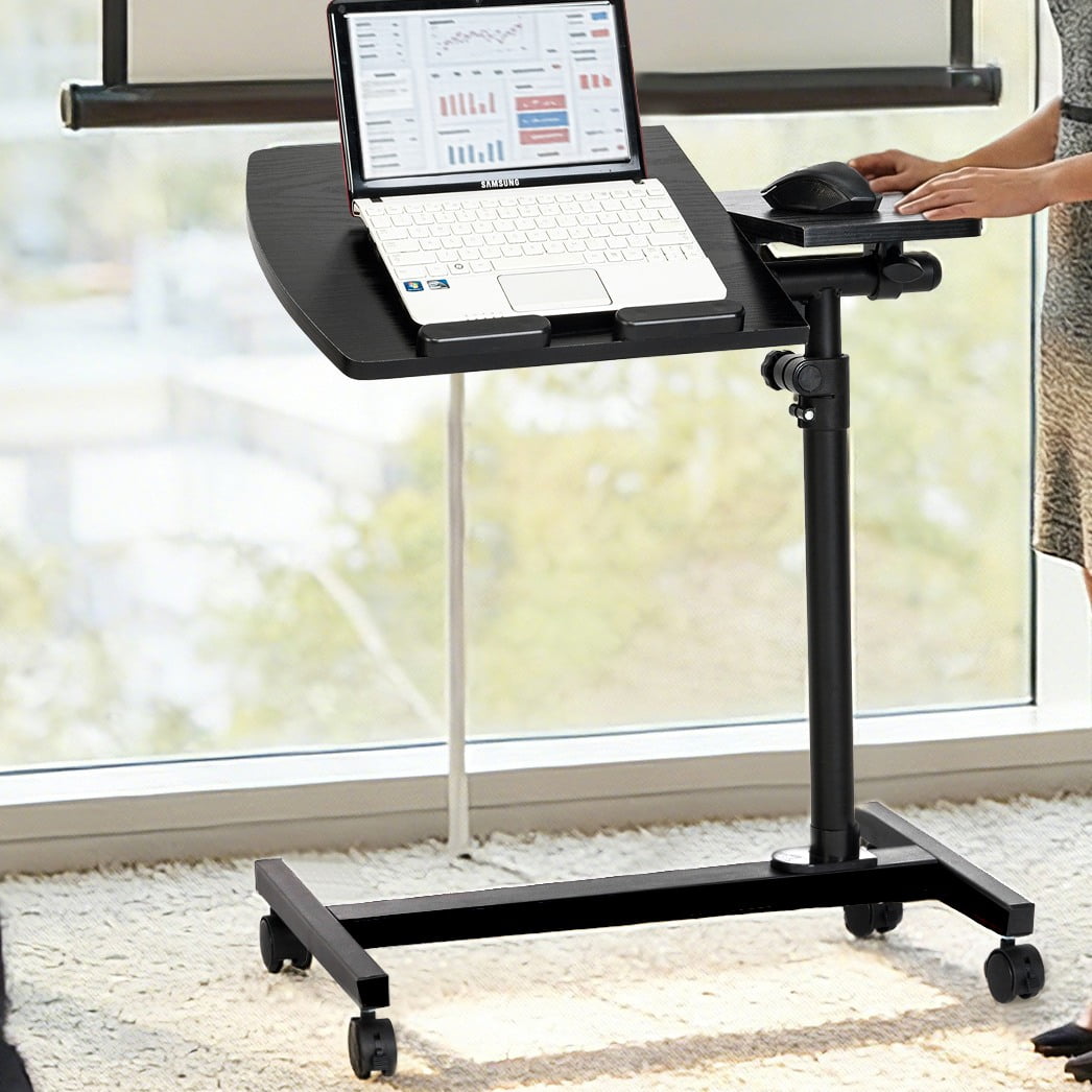 Zimtown Angle & Height Adjustable Laptop Desk Sofa Side Bed Notebook Table Stand Rolling
