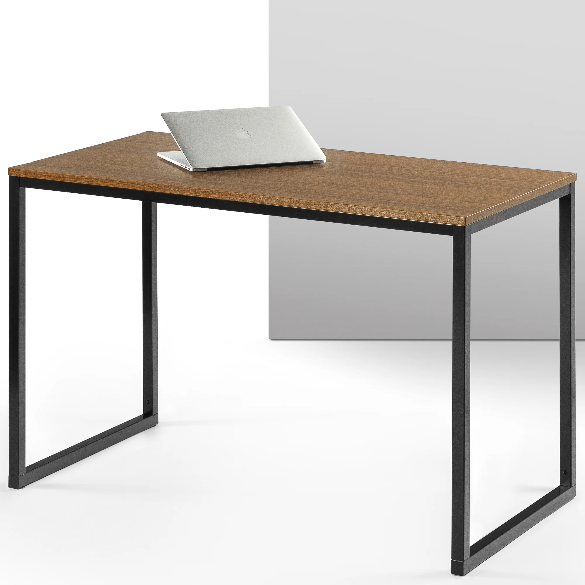 Zinus Jennifer 47"x29" Desk with Black Frame, Brown