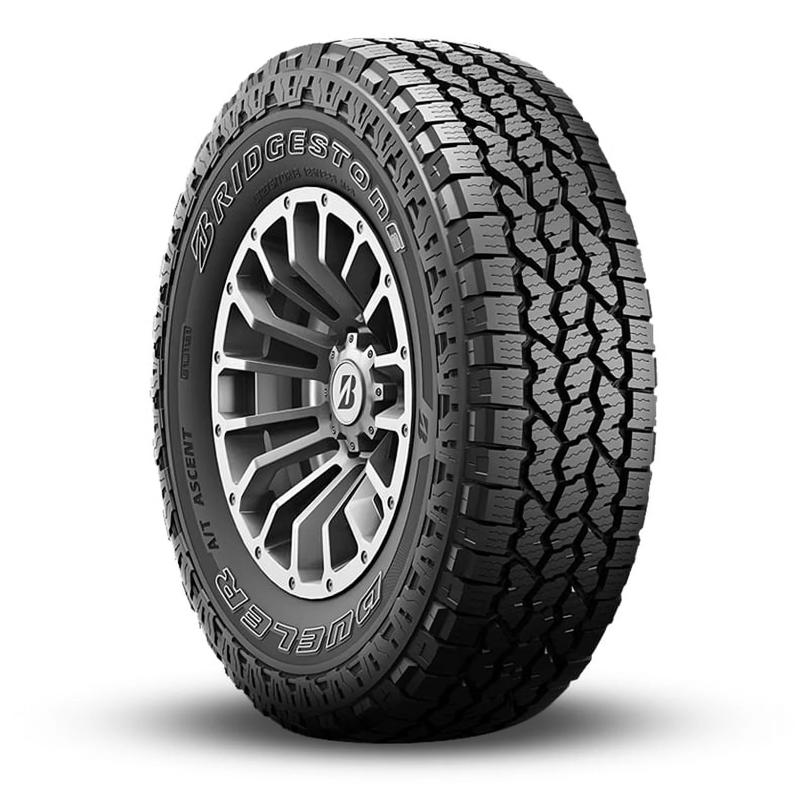 1 Bridgestone Dueler A/T Ascent OWL 285/70R17 126R All Terrain 60K Miles 10 PLY BR009679 / 285/70/17 / 2857017