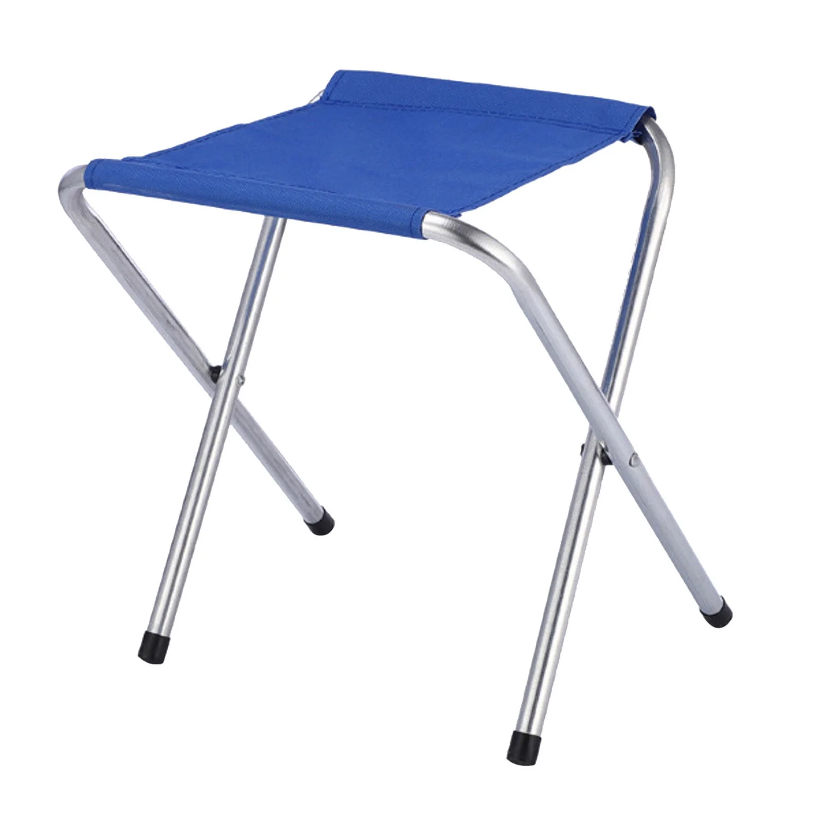 1 Pack Folding Camp Stools For Adults 15 Inch Tall Sturdy Heavy Duty Portable Camping Stools For Fishing Sitting Hold 300lbs Heavy People Blue