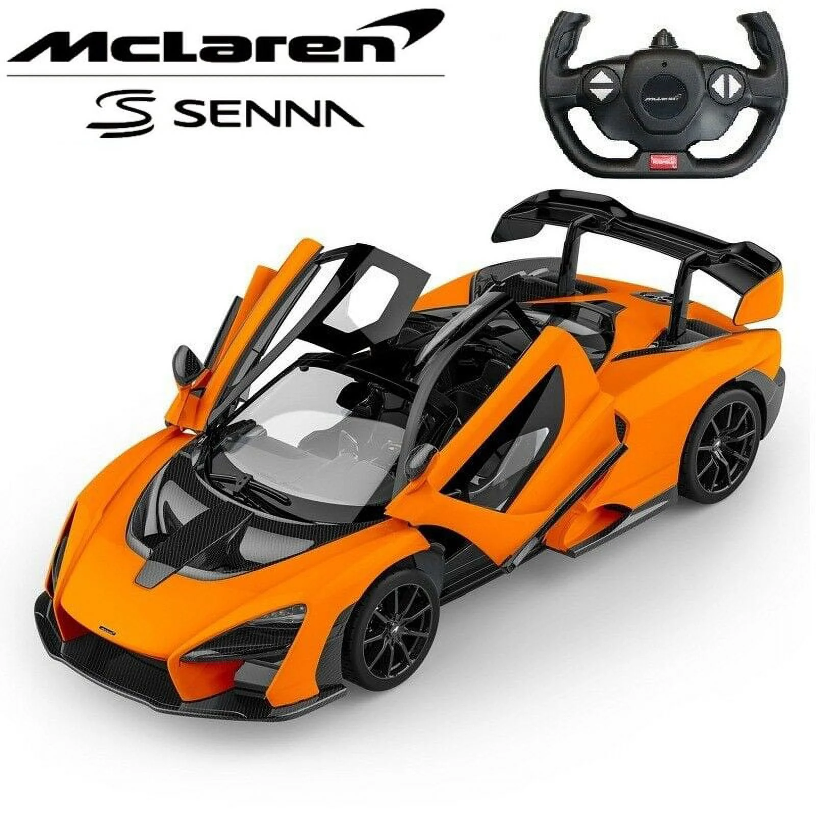 1/14 2.4Ghz Scale Mclaren Senna Radio R/C Toy Car Model Vehicle for Boys Kids, Orange