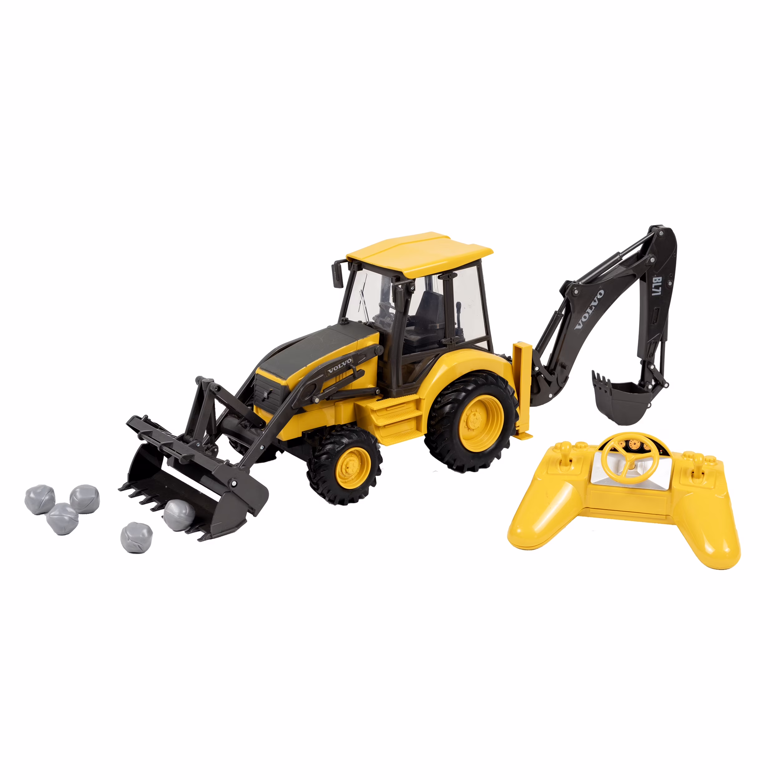 New Ray 1:18 Scale Volvo Remote Controlled Backhoe Loader Age Group 5 Years and up