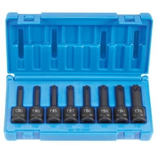 1/2" DRIVE 8 PIECE INTERNAL TORX IMPACT DRIVER SET