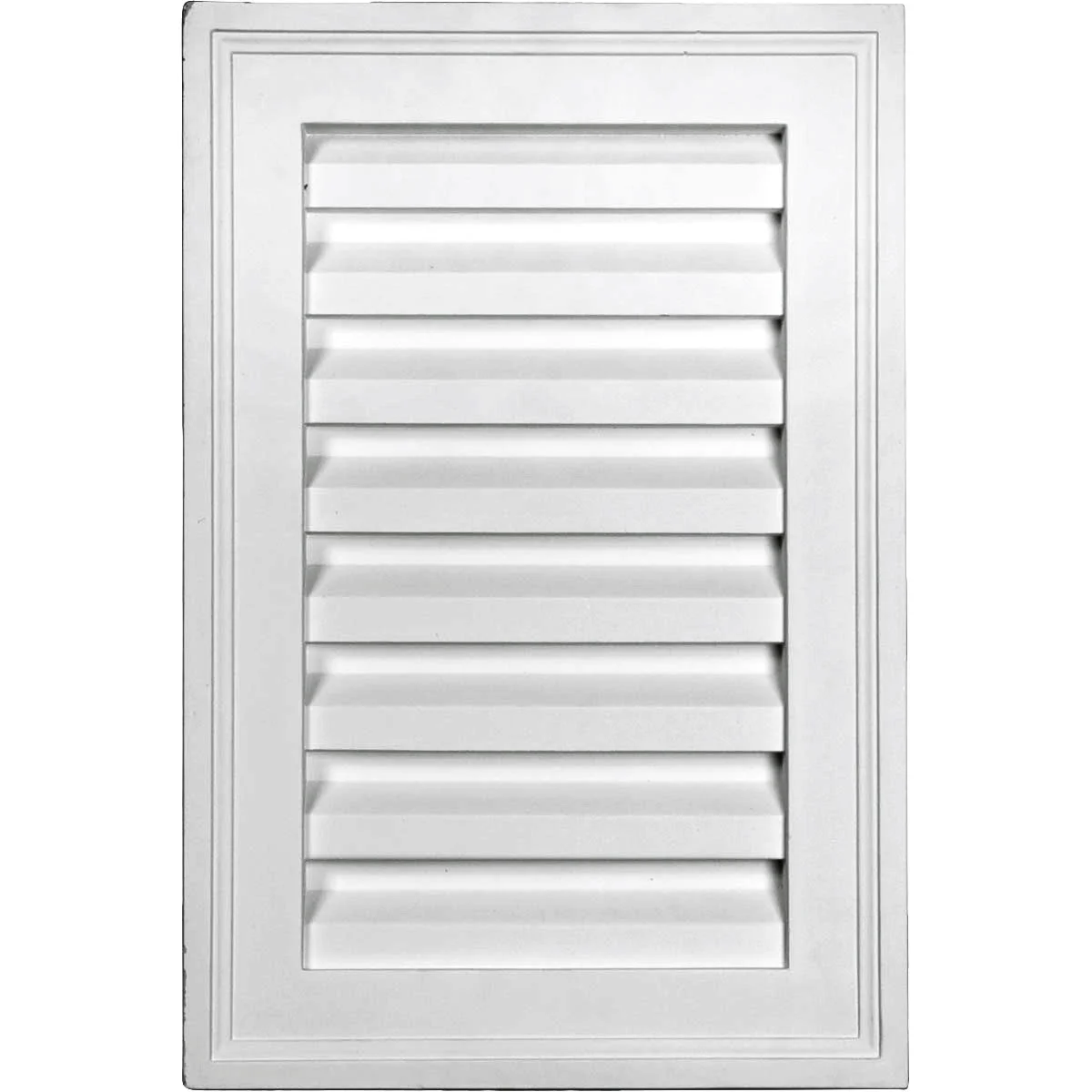 12"W x 12"H Rectangle Urethane Gable Vent Louver, Non-Functional