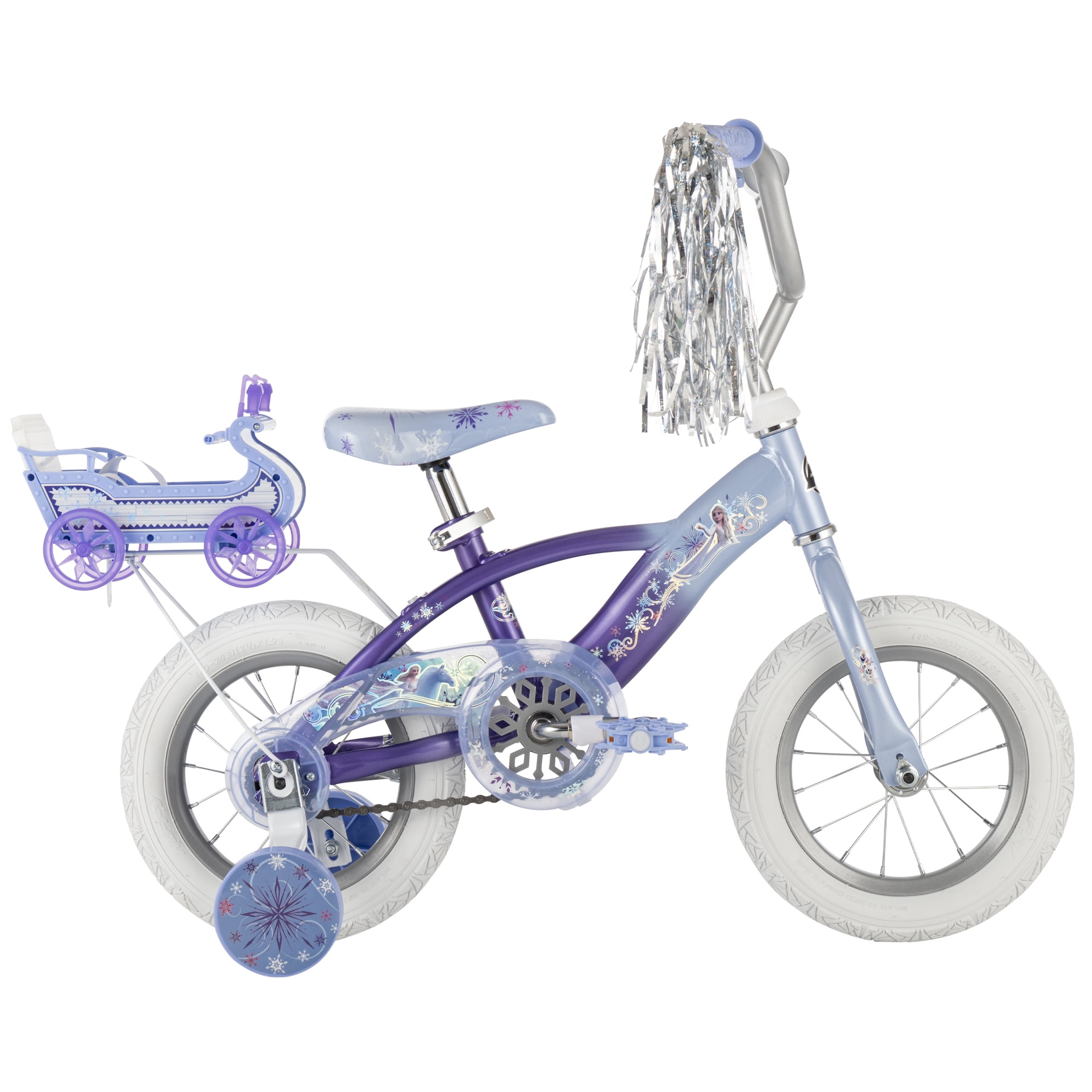 Huffy 12" Disney Frozen Kids' Bike, Fits Riders 3'1" - 3'5", Purple, Child, Girl's