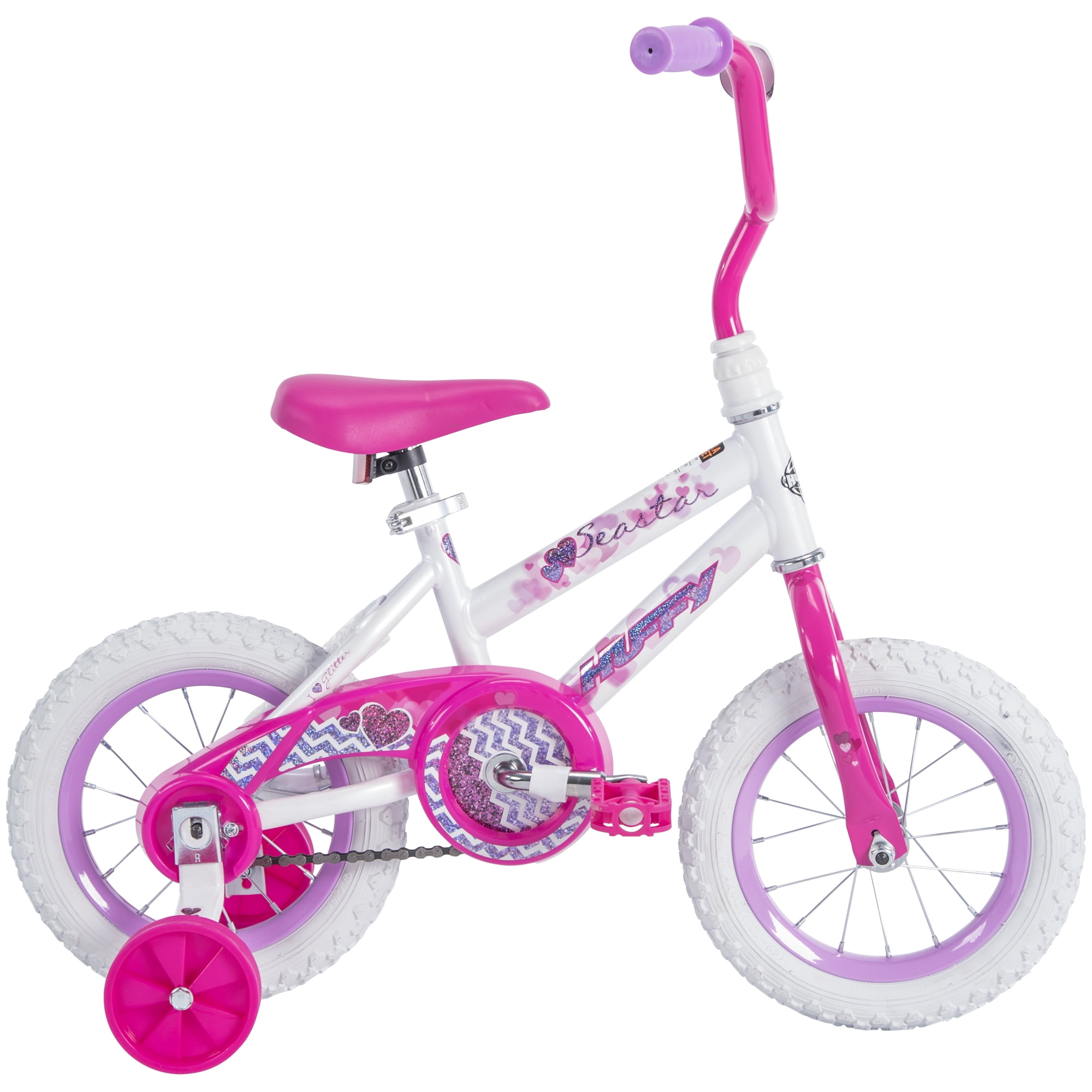 Huffy 12" Sea Star Kids' Bike, Fits Riders 37" - 42", Pink, Child, Girls
