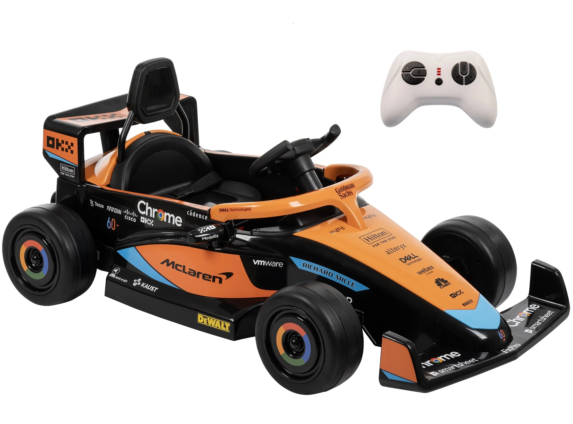 Huffy 12V McLaren Formula 1 Kids Ride-On Car with Remote Control, Ages 3–5, Black - One Unit