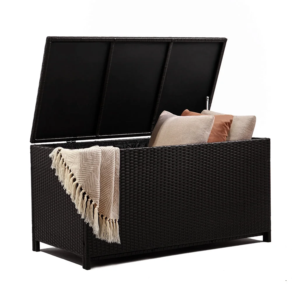 120-Gallon All-Weather Resin Outdoor Storage Deck Box - Spacious Solution for Garden, Patio, and Yard - Easy Assembly, Ideal for Indoor & Outdoor Furniture and Supplies Storage