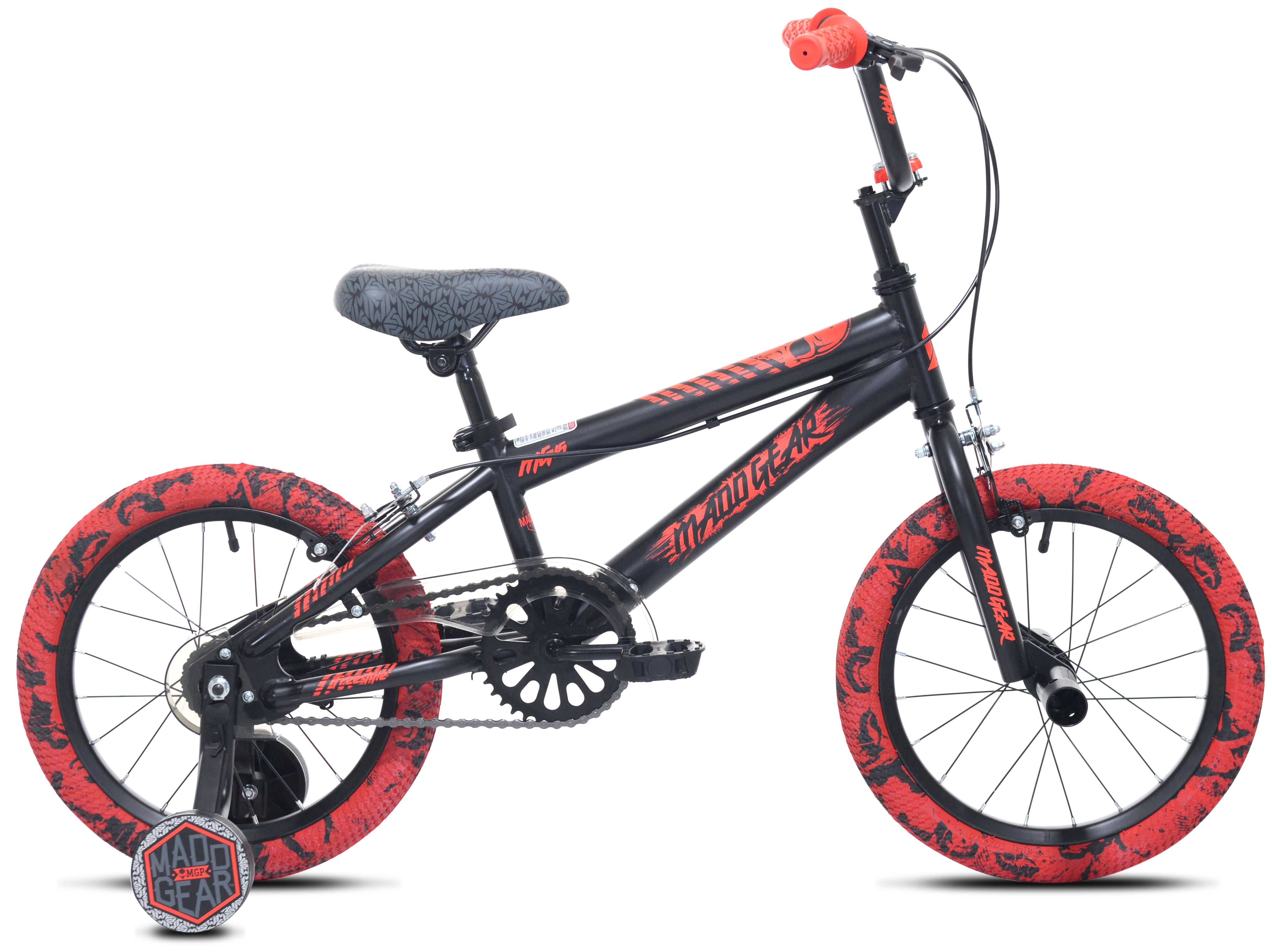 16" Boys MaddGear, Black/Red