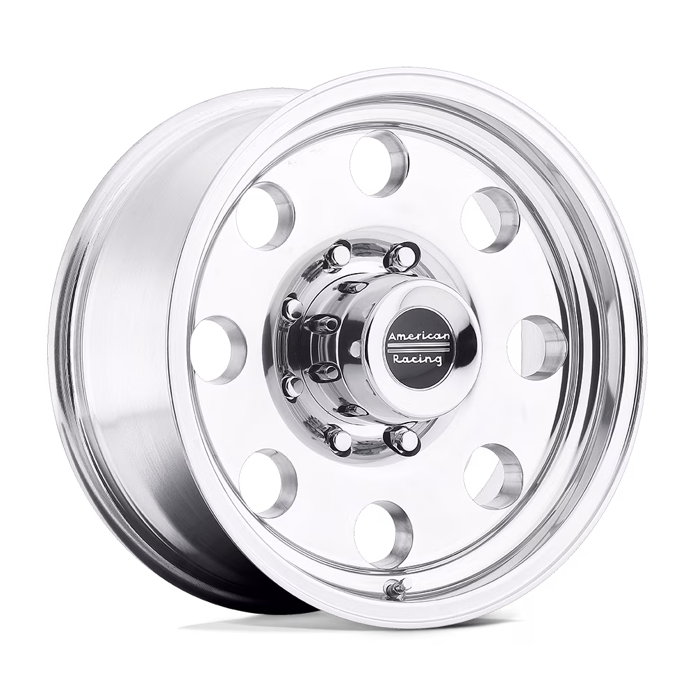 17" American Racing AR172 Baja 17x9 5x5.5 Polished Wheel -12mm For Dodge Ram Rim