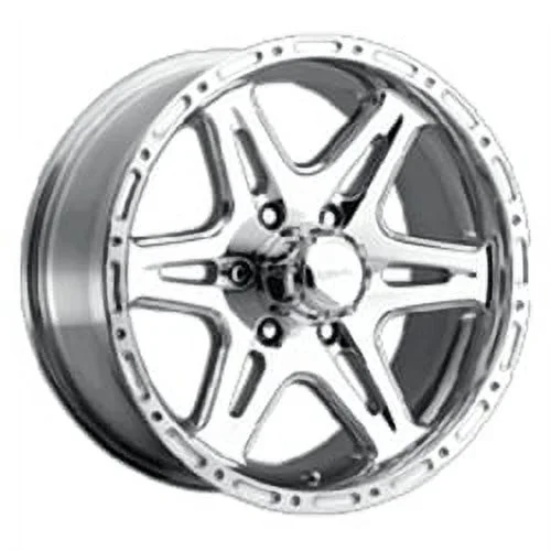 17x9 Ultra 208P Badlands Polished Wheel 6x5.5 (12mm)