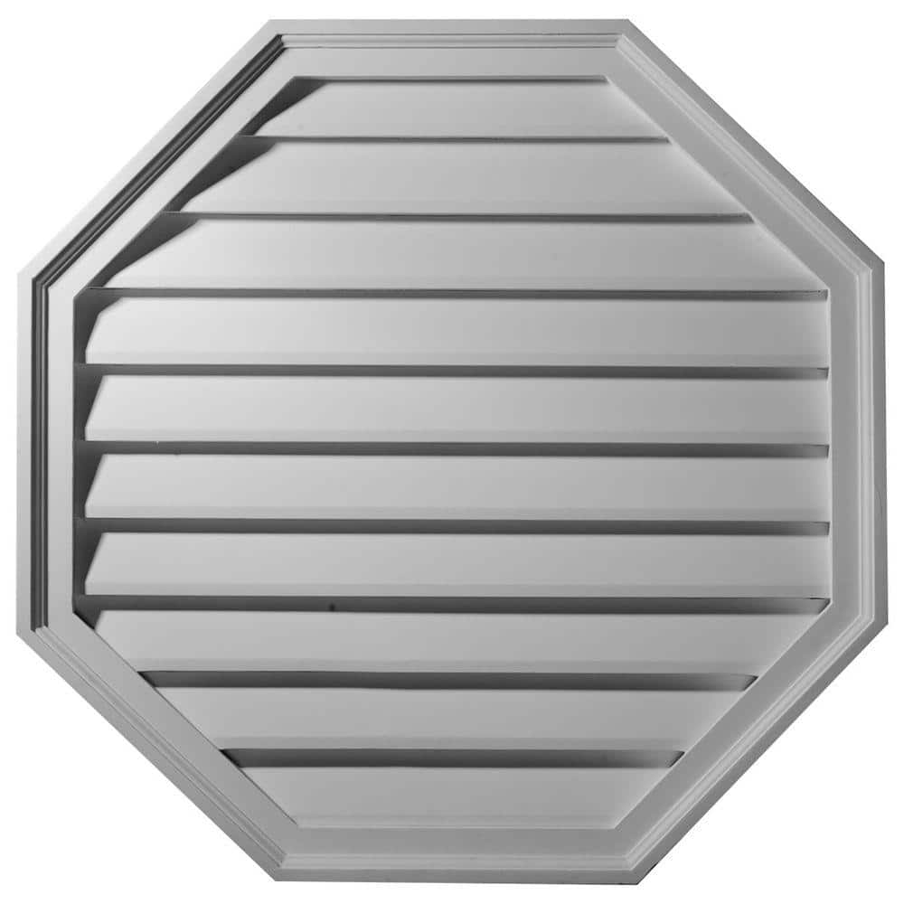 18"W x 18"H x 1 3/8"P, Octagon Gable Vent Louver, Non-Functional