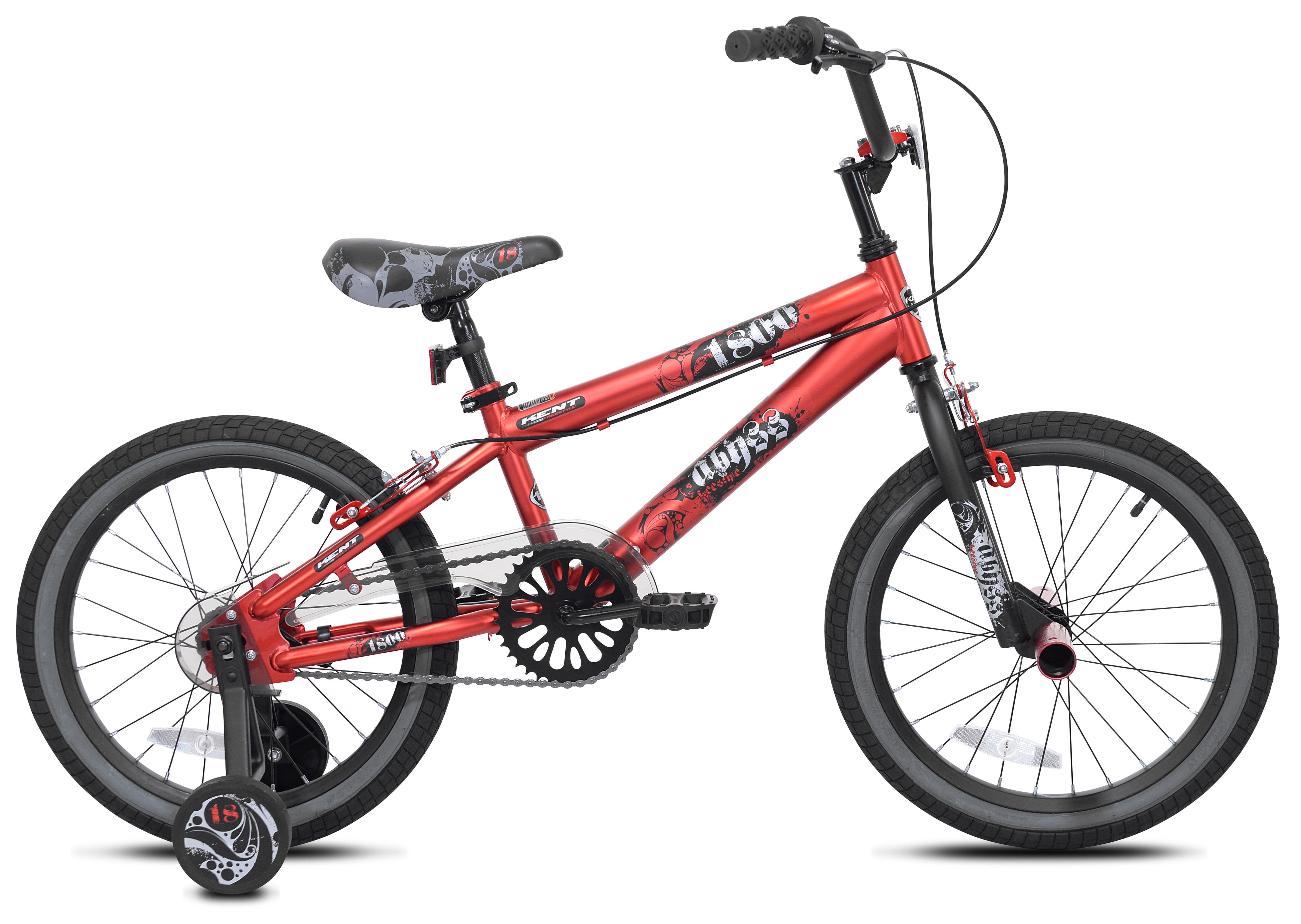 18" Kent Abyss Boy's Freestyle BMX Bicycle, Kids Age 5-7 Years, Red