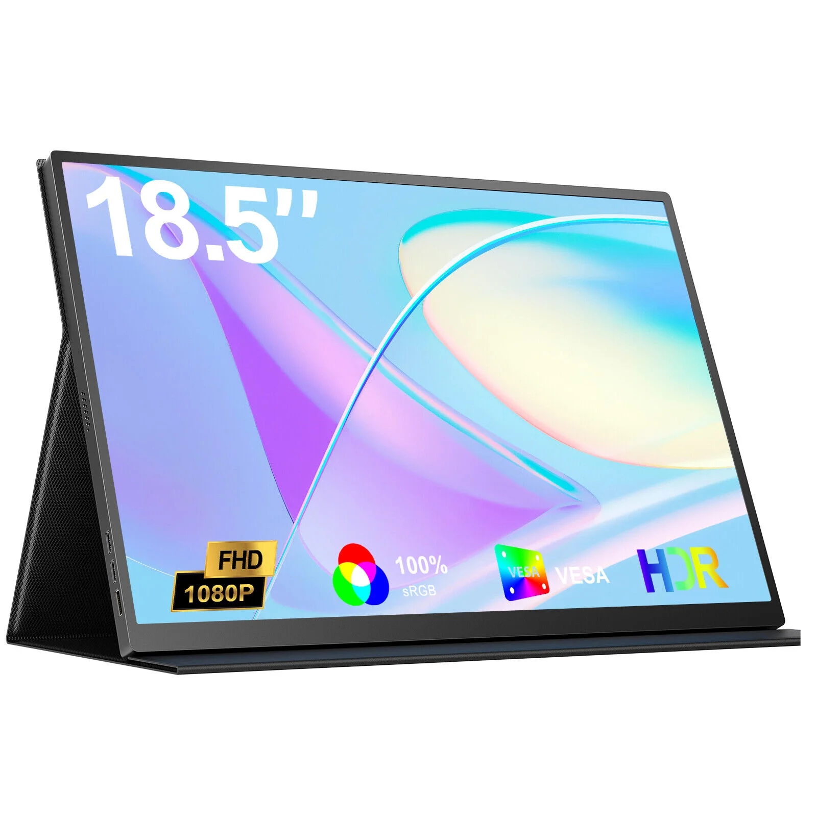 18.5" 1080P Portable Monitor Gaming Monitor External Monitor For Laptop PC Phone