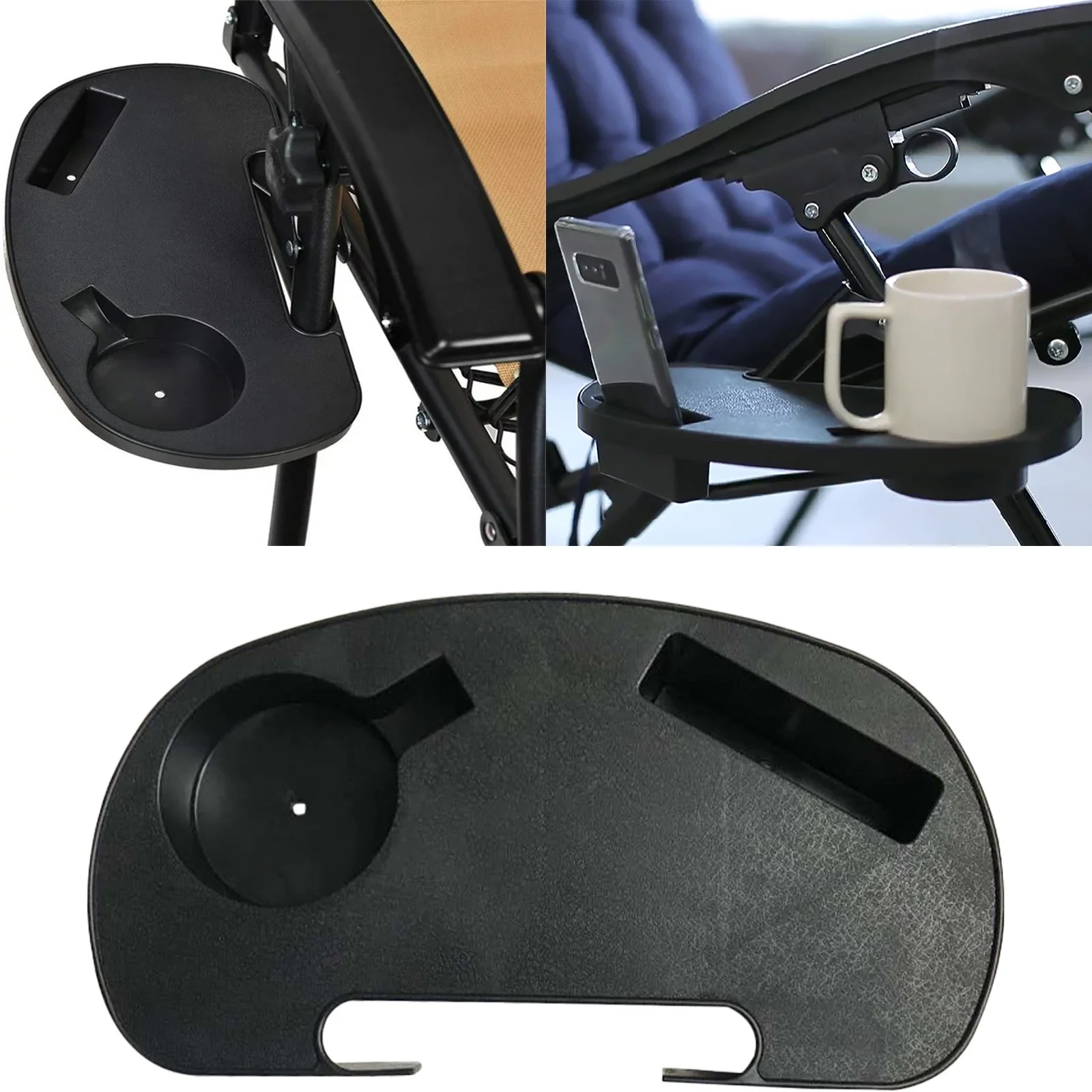 1pc Folding Tools Recliner Beach/Chairs Portable Tray Outdoor Camping Camping Hiking