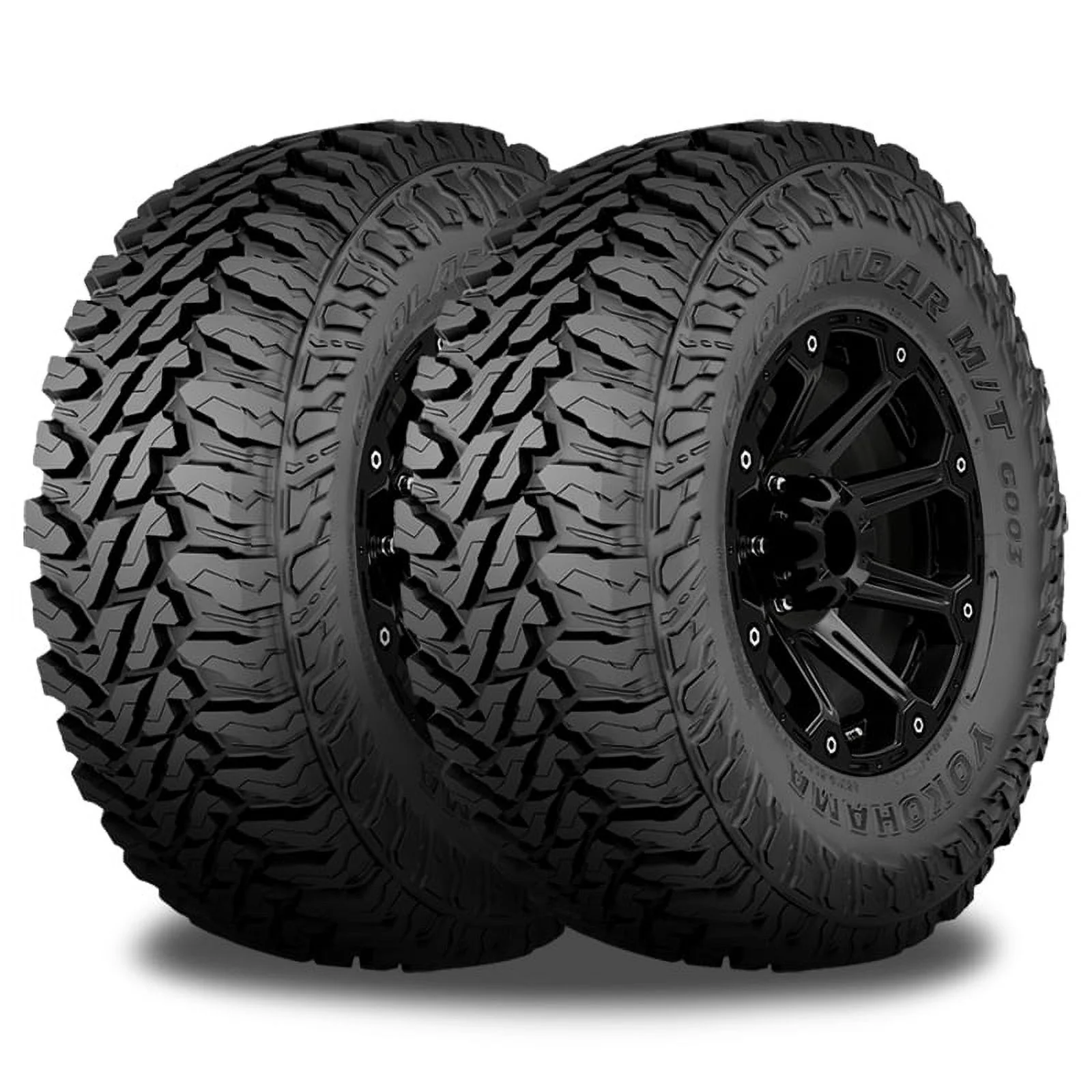 2 Yokohama Geolandar M/T G003 235/75R15 104/101Q Off-Road Load C Mud Tires 6 PLY 110133307 / 235/75/15 / 2357515