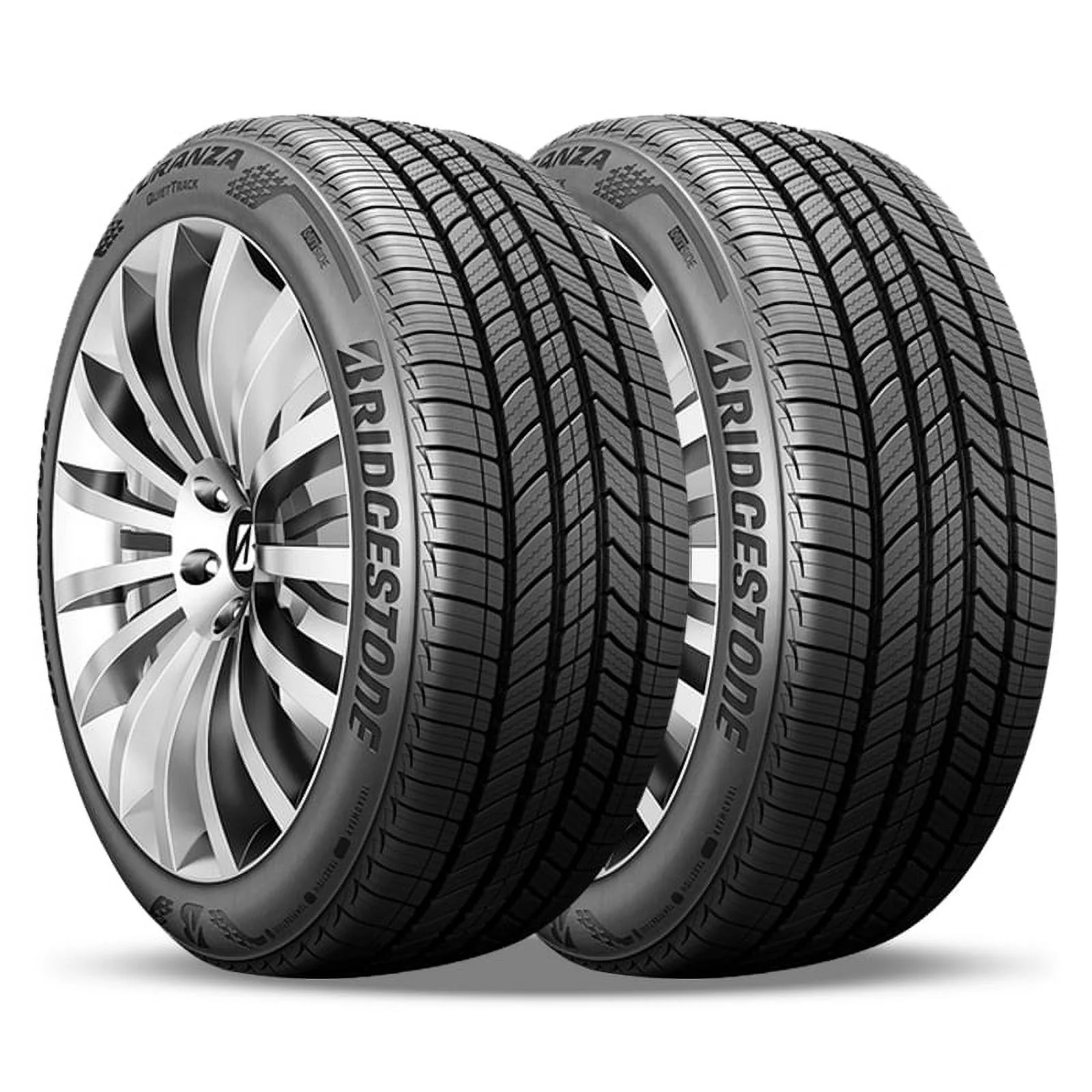 2 Bridgestone Turanza QuietTrack 225/50R17 94V 800AA Tires 80K Mileage Warranty BR000065 / 225/50/17 / 2255017