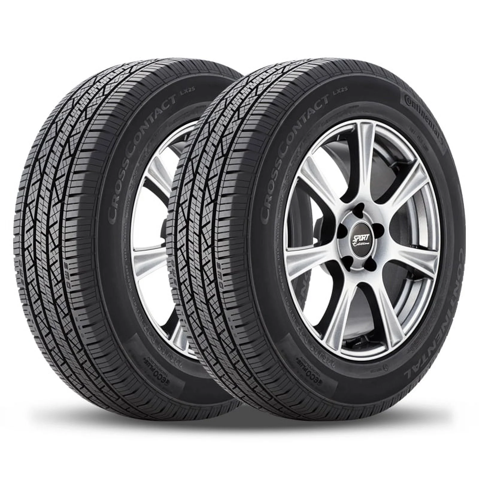 2 Continental CrossContact LX25 225/65R17 102H All Season 70K Mi Warranty 740AA 15509980000 / 225/65/17 / 2256517