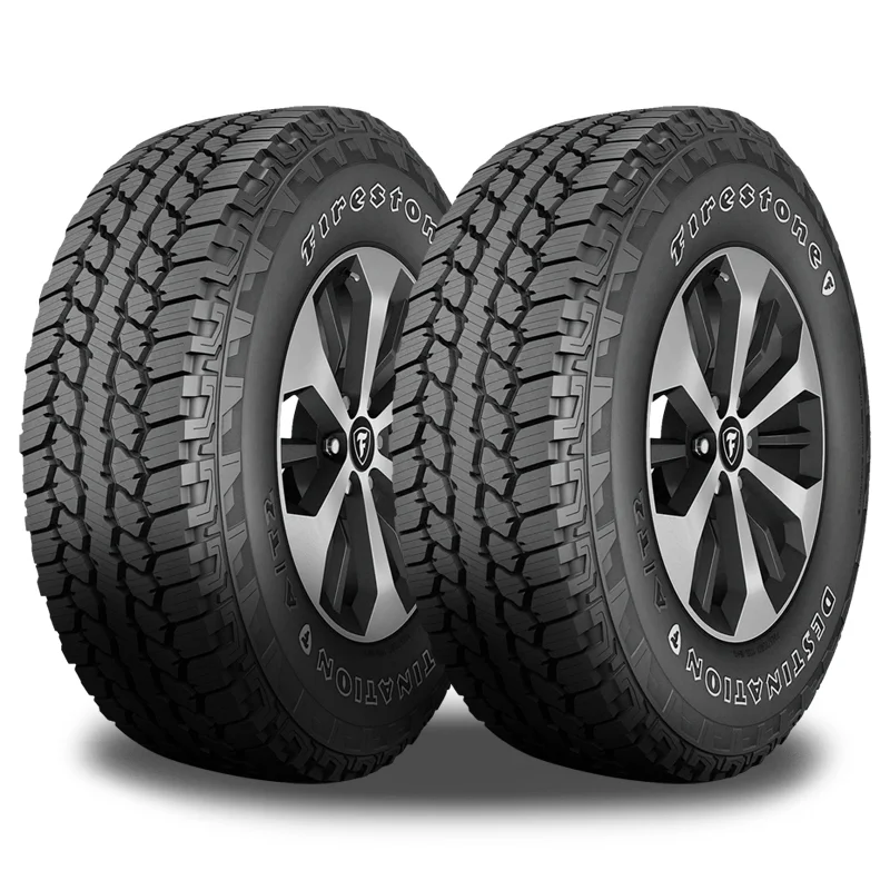 2 Firestone Destination AT/2 OWL 285/70R17 117T All Terrain 3PMSF 55K Mileage FS014468 / 285/70/17 / 2857017
