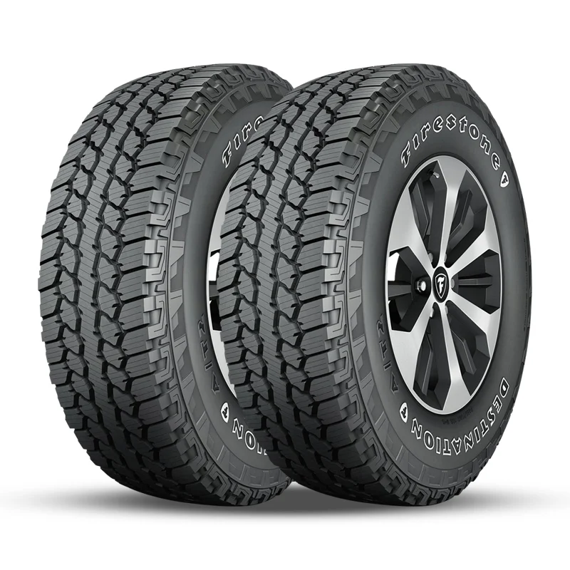 2 Firestone Destination AT/2 225/65R17 102H All Terrain 3PMSF 55K Mileage FS013911 / 225/65/17 / 2256517