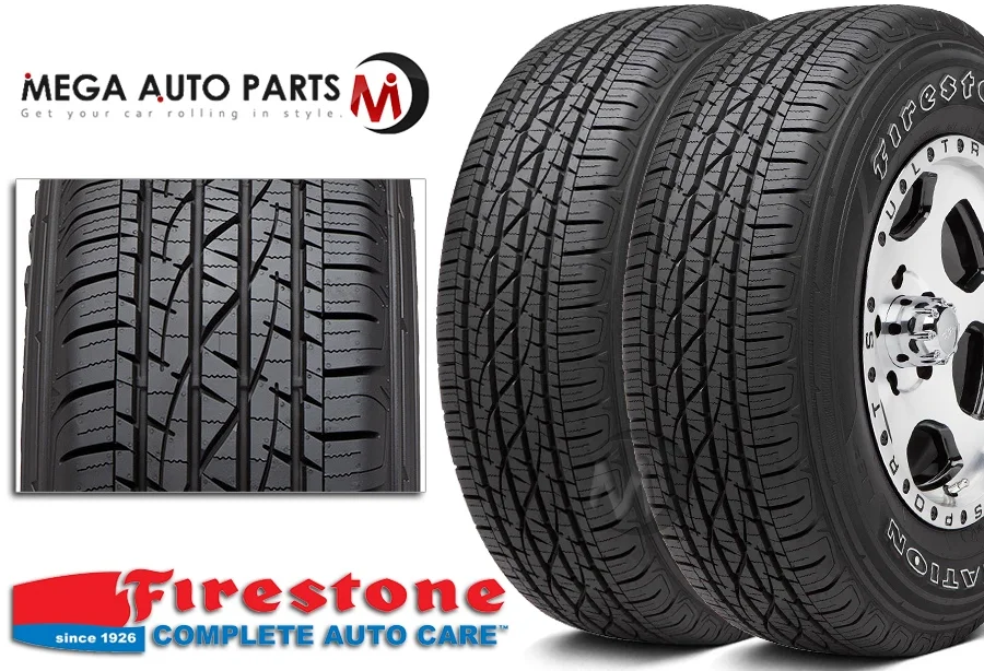 2 Firestone Destination LE-2 225/65R17 102T Truck SUV All Season 60K Mile Tires FS003352 / 225/65/17 / 2256517