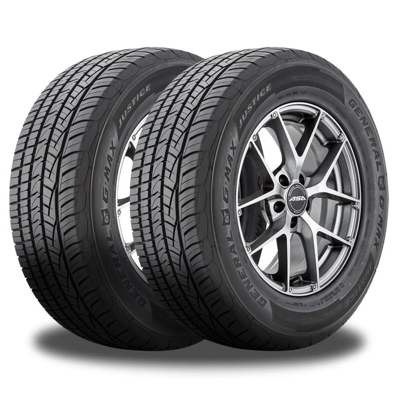 2 General G-Max AS-07 225/40R18 92W XL All Season Performance 50K Mi Warranty 15579770000 / 225/40/18 / 2254018