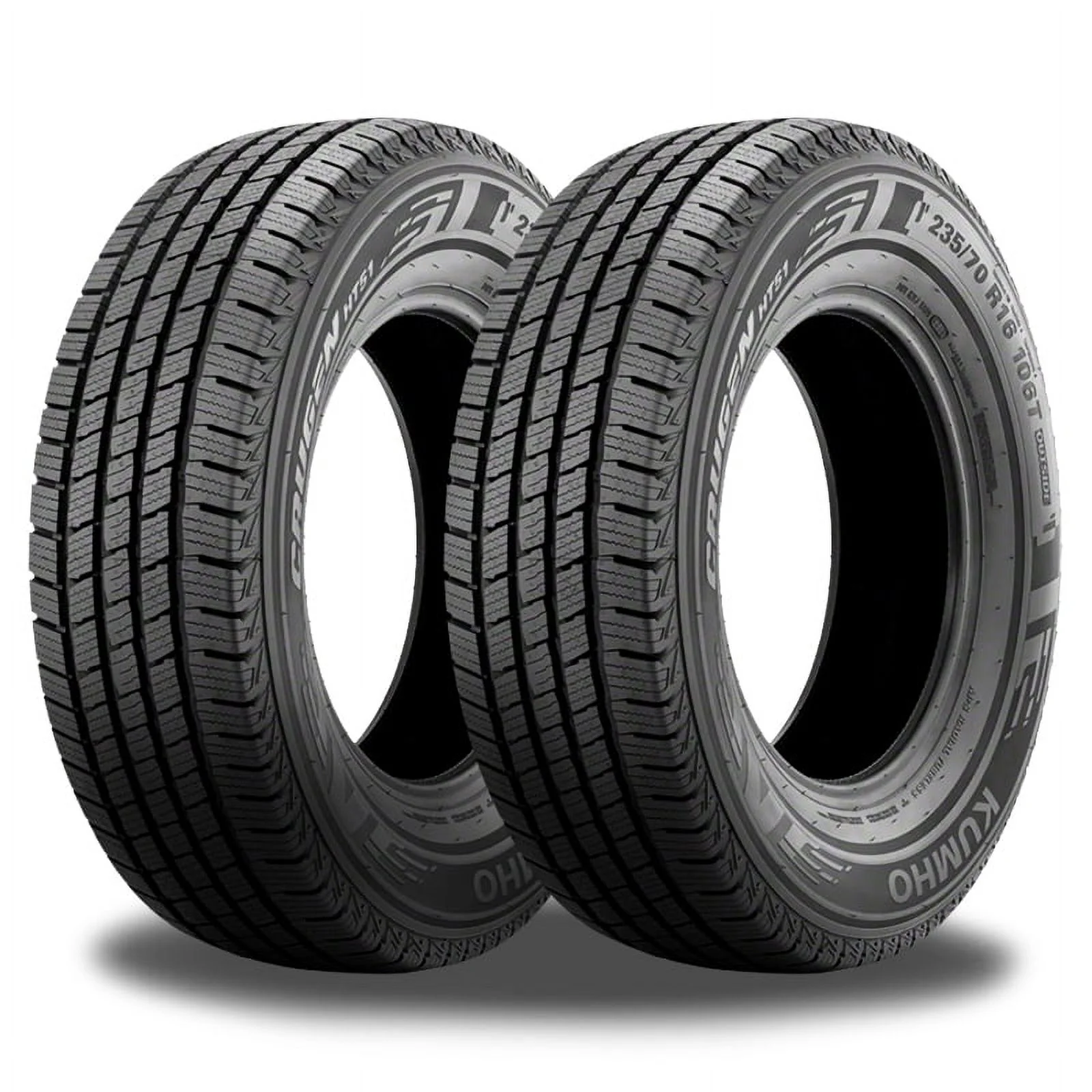 2 KUMHO Crugen HT51 235/75R15 109T All Season Tires 70000 Mileage, 3PMSF Rated 2230843 / 235/75/15 / 2357515