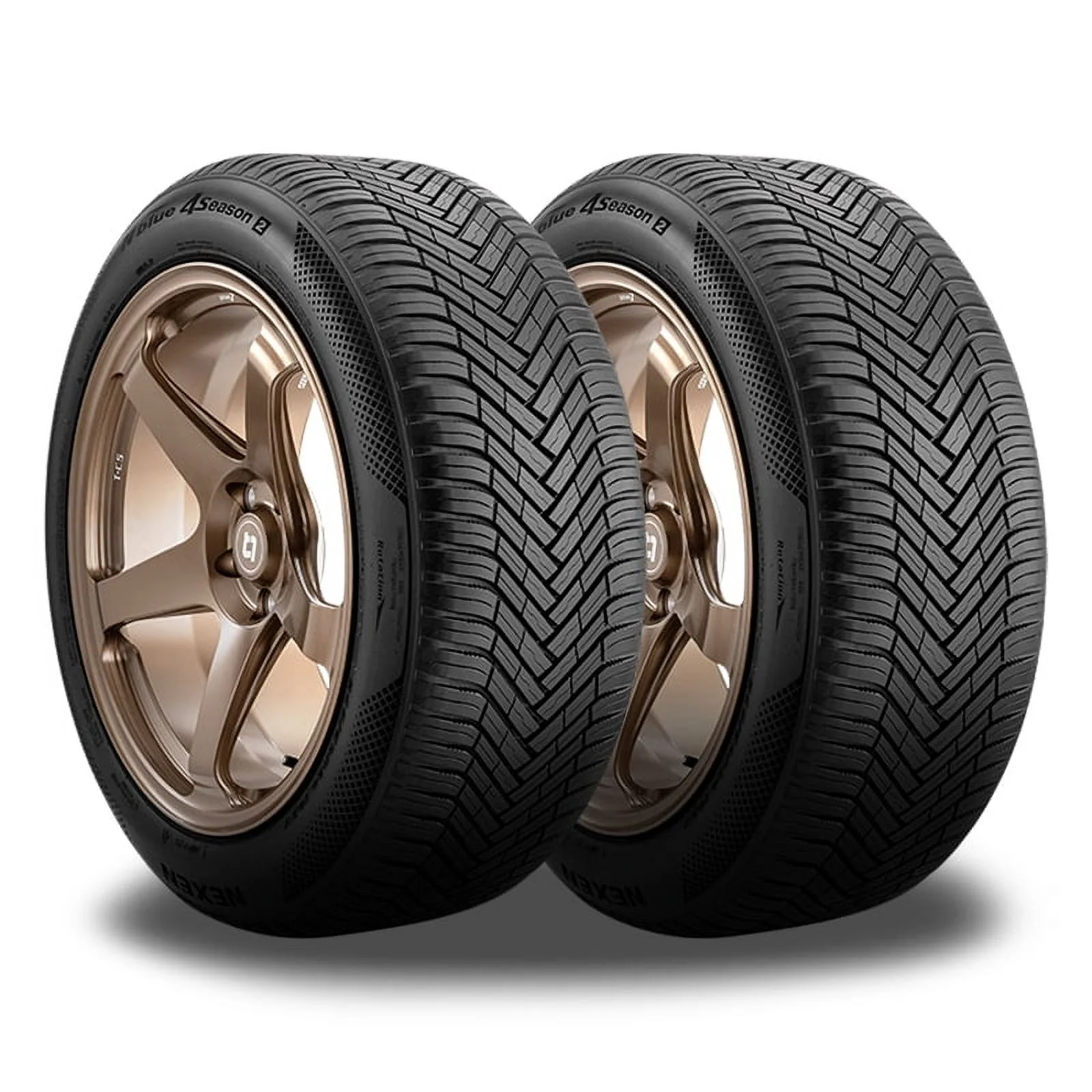 2 Nexen N'Blue 4 Season 2 225/65R17 106V Any Weather Touring 600AA 3PMSF 70K Mi 16093NXK / 225/65/17 / 2256517