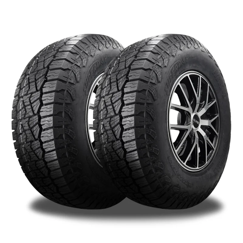 2 Supermax ATX-1 275/70R18 125/122S All Terrain 45K Mileage On/Off-Road 10 PLY LTR-1802-AT-SX / 275/70/18 / 2757018