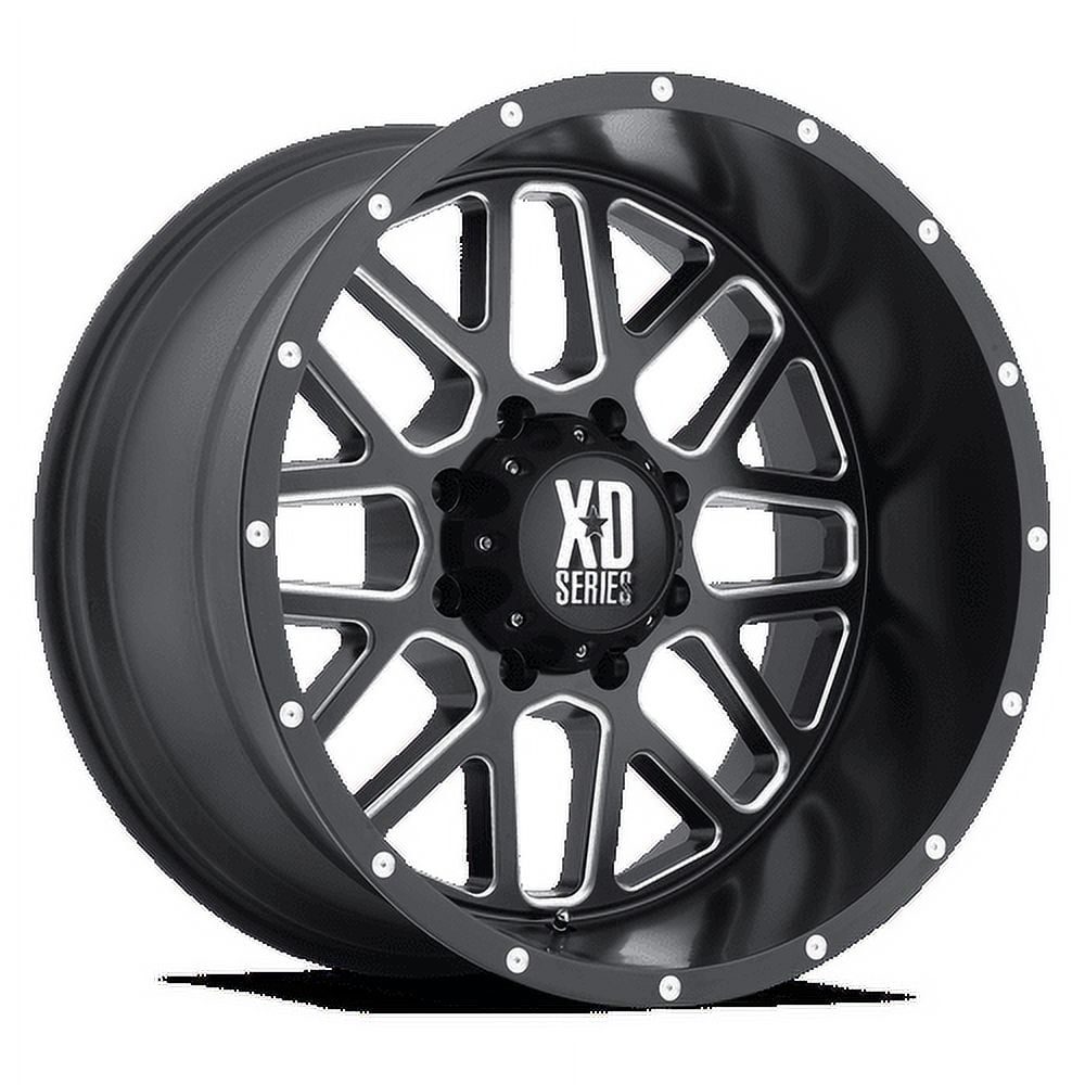 20x9 XD XD820 GRENADE Satin Black Milled Wheel 6x135 (0mm)