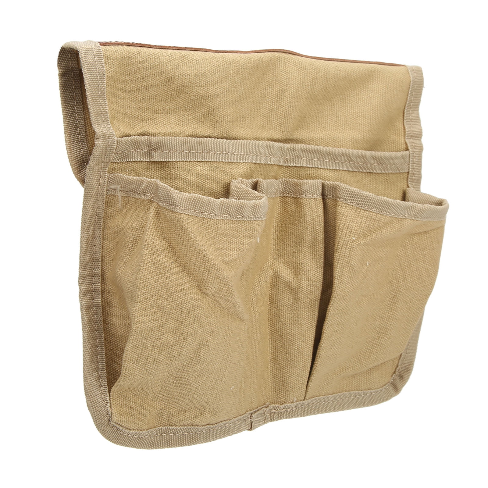 2024 Camping Chair Armrest Storage Bag Side Multifunctional Portable Beach Chair Hanging Storage Bag for Outdoor Beach Khaki