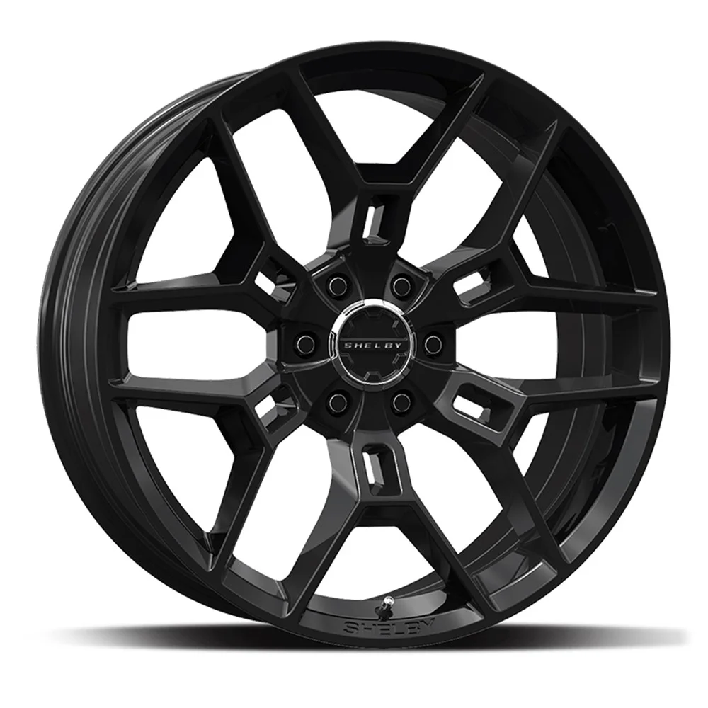 22x9.5 Carroll Shelby CS45 Gloss Black Wheel 6x135 (12mm)