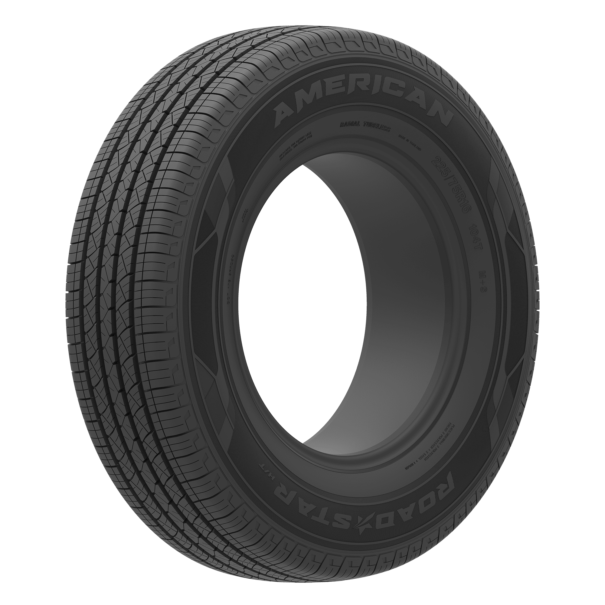 235/75R15 American Road Star H/T 109T XL Black Wall Tire