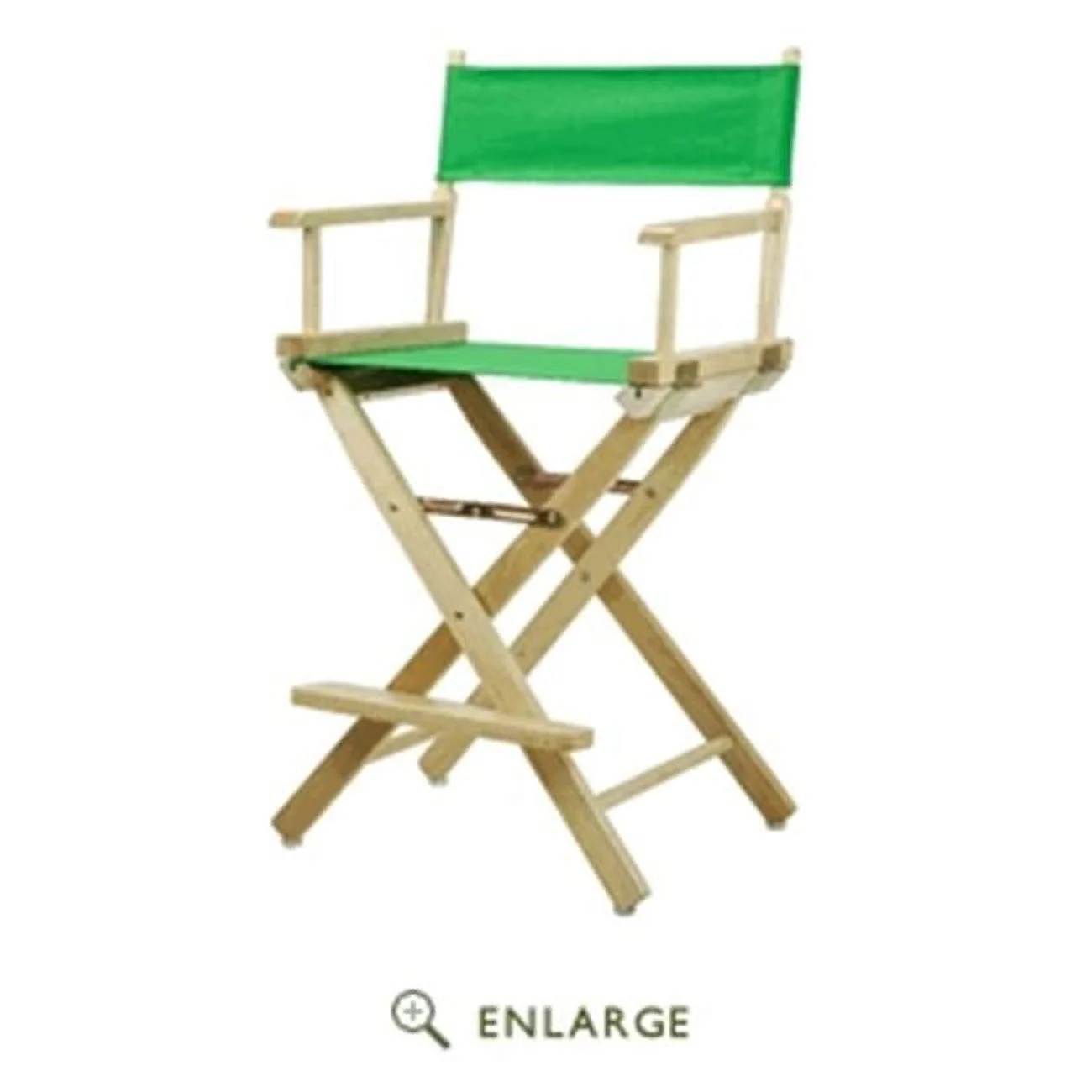 "24" Director's Chair Natural Frame-Green Canvas"
