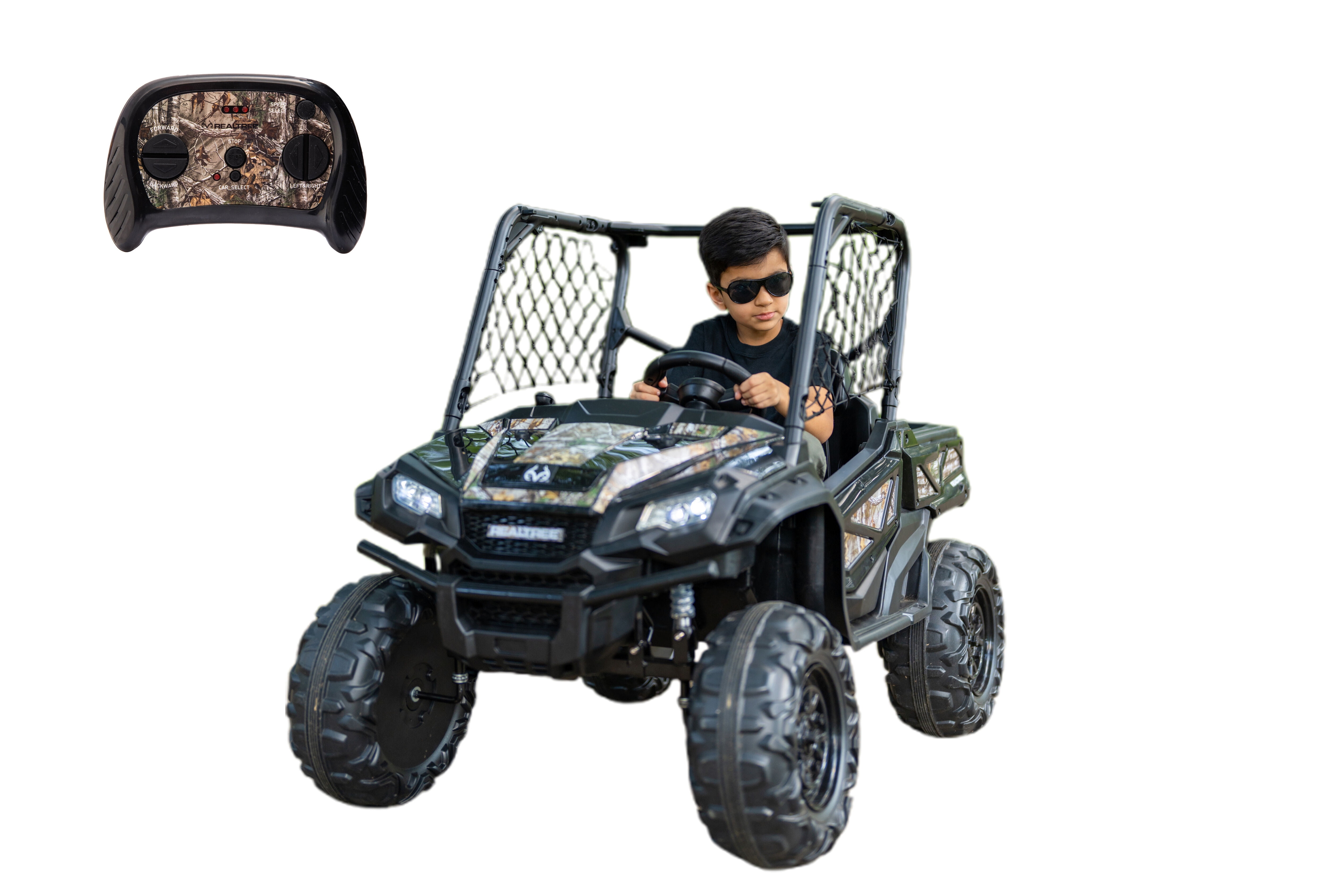 Realtree-XD 24V UTV Battery-Operated Ride-On with Remote Control, Kids Ages 3 and Up, Up to 5 MPH