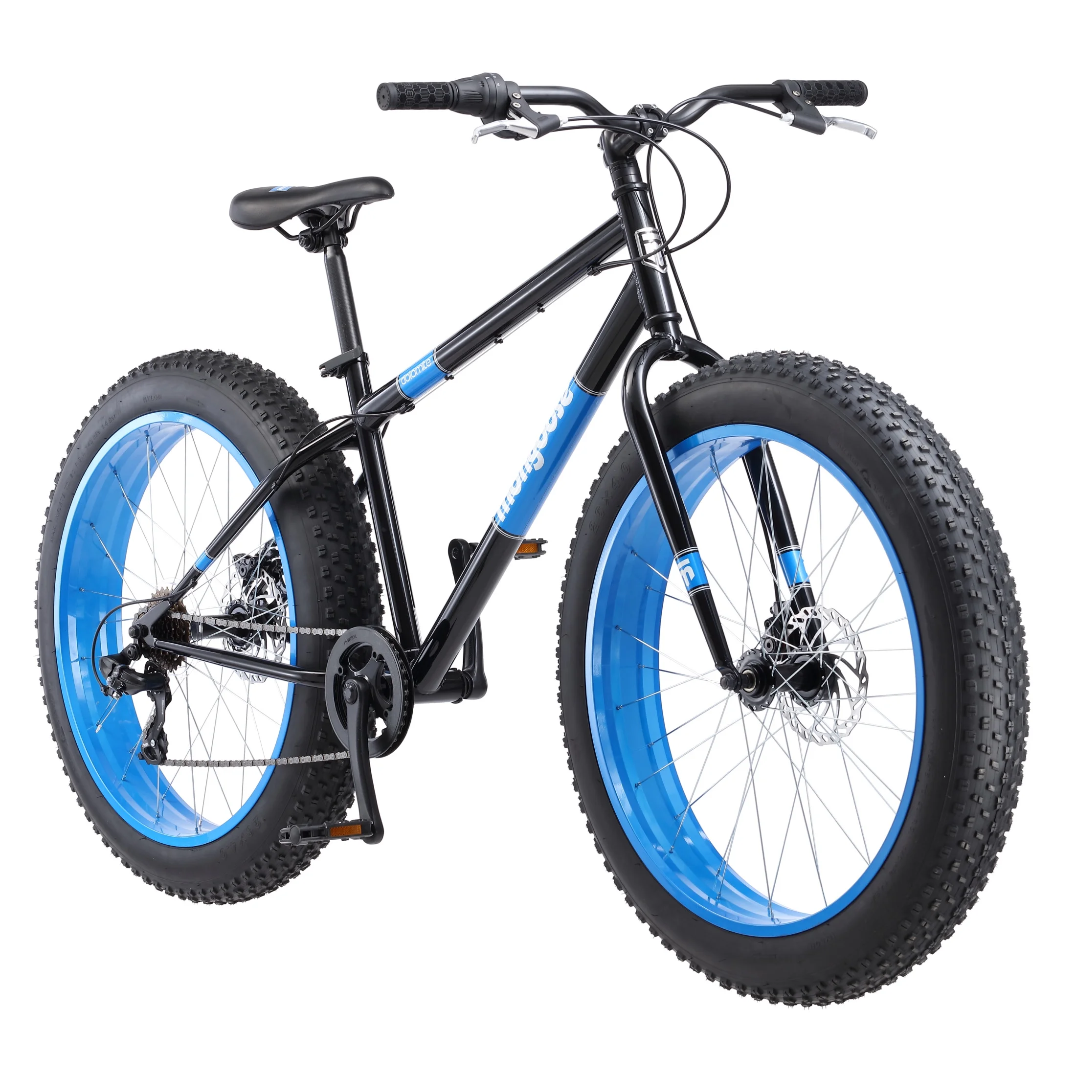 26" Mongoose Dolomite Mens Fat Tire Bike, 7 Speeds, Adults Age 13+, Black