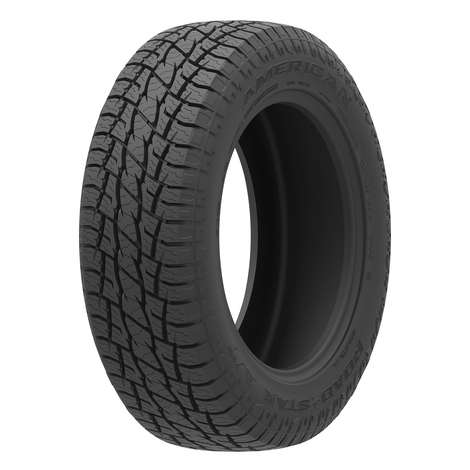 265/70R16 American Road Star A/T 112T SL Black Wall Tire