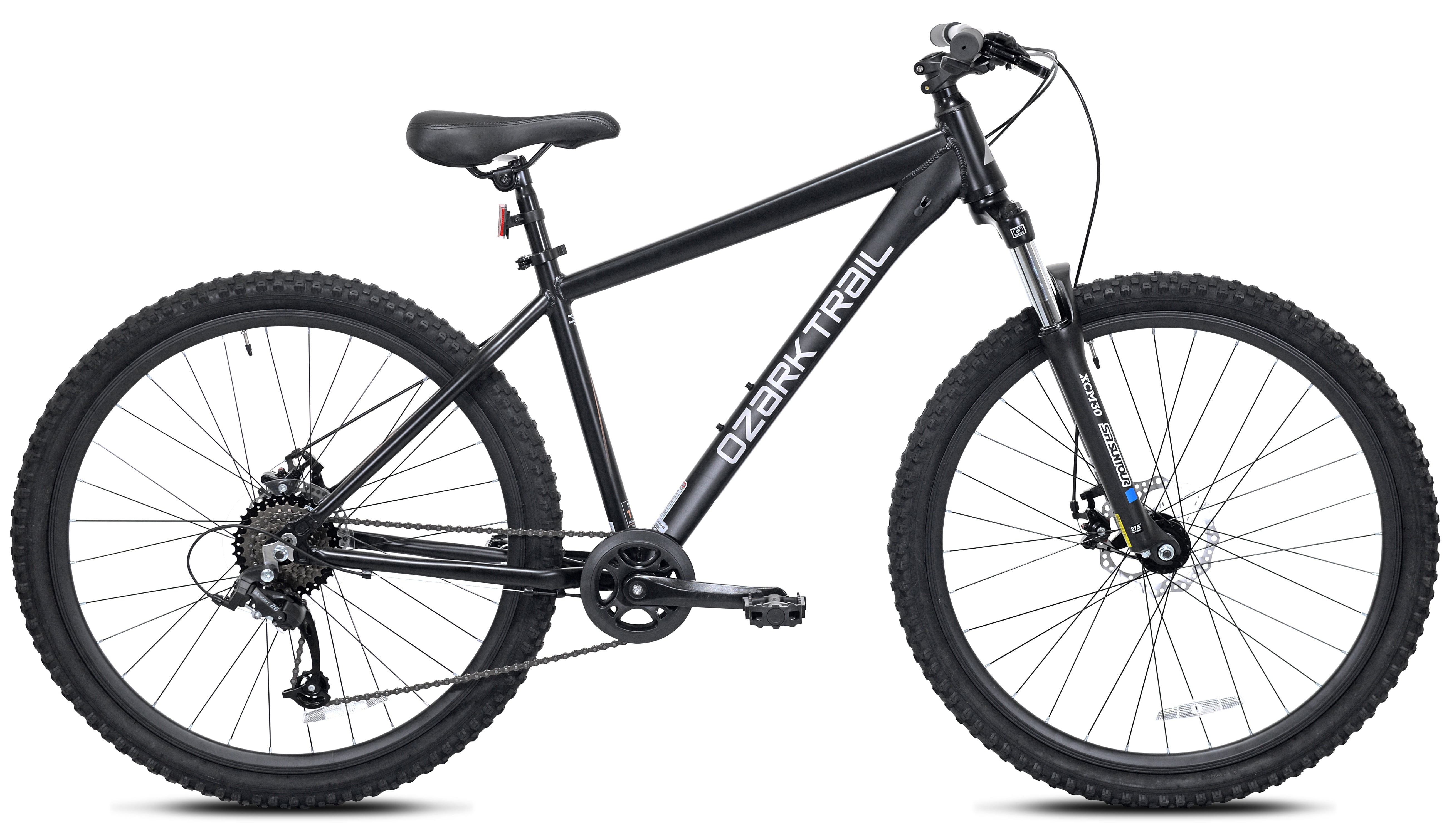 27.5" Ozark Trail Vibe Mountain Bicycle, Medium Frame, Fits Riders 5'3" - 5'8", Black, Adult